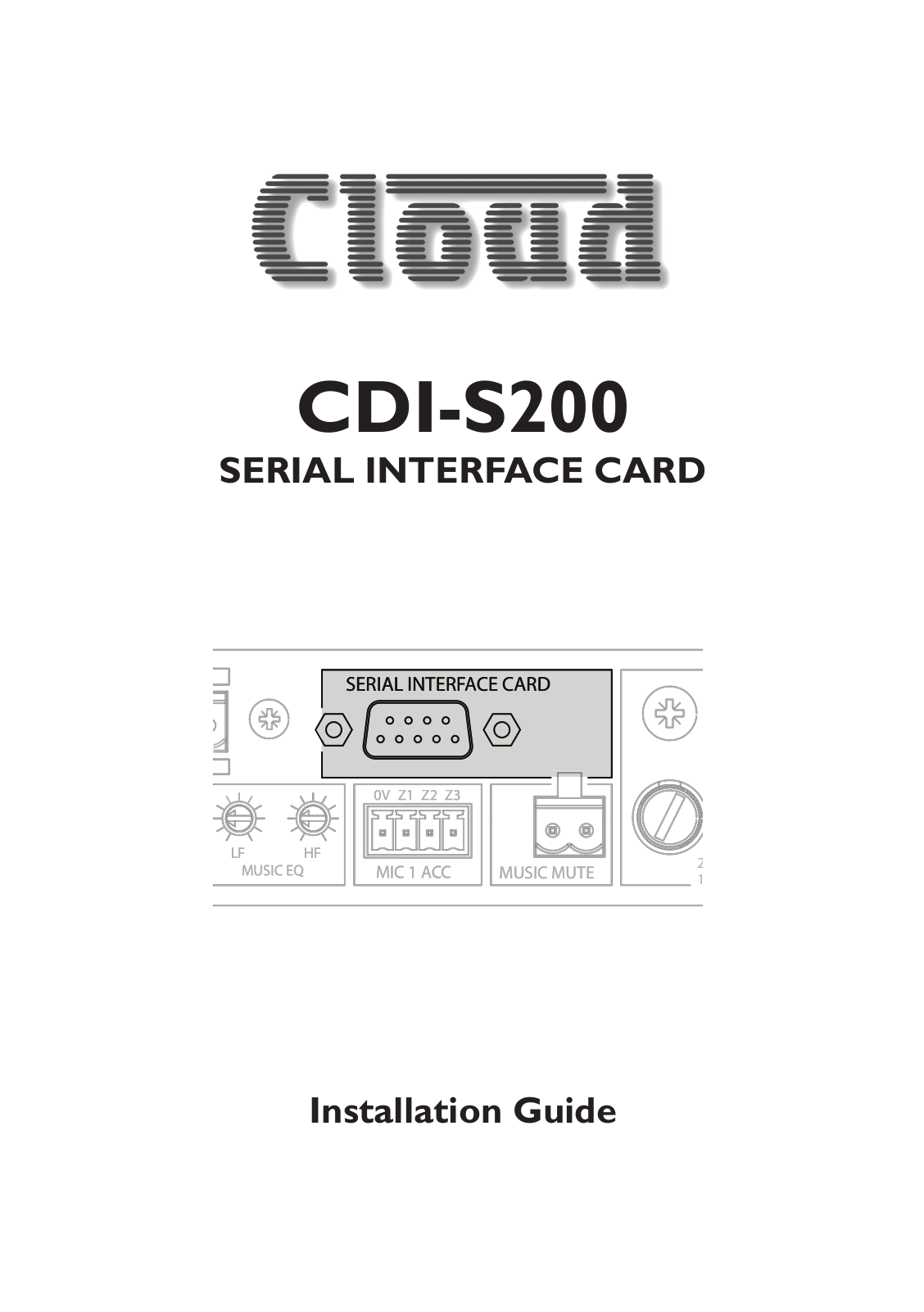 Cloud Electronics CDI-S200 User Manual