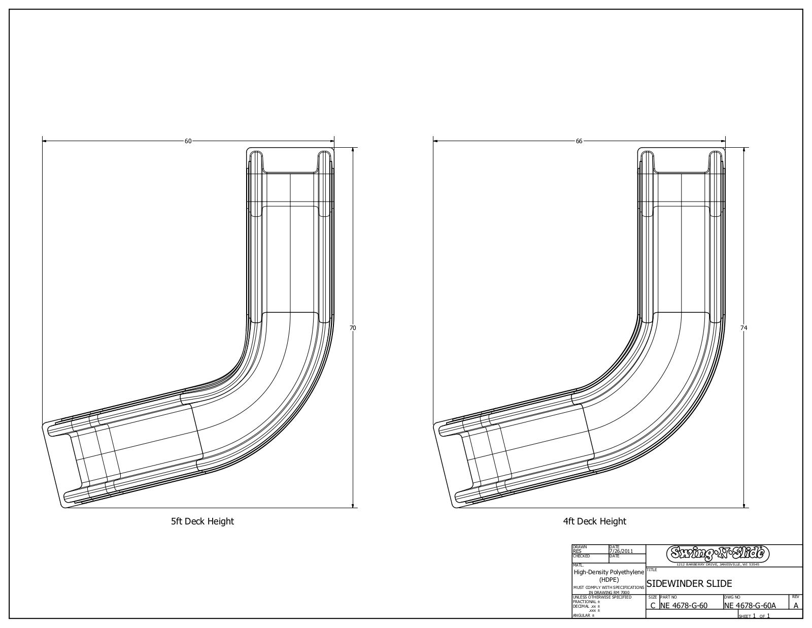 Swing-n-Slide SNS1038 Specifications - ManualMachine.com