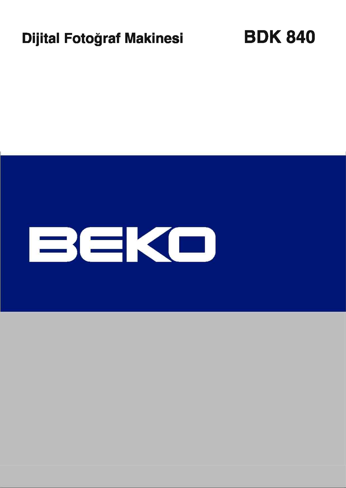 Beko BDK 840 User Manual