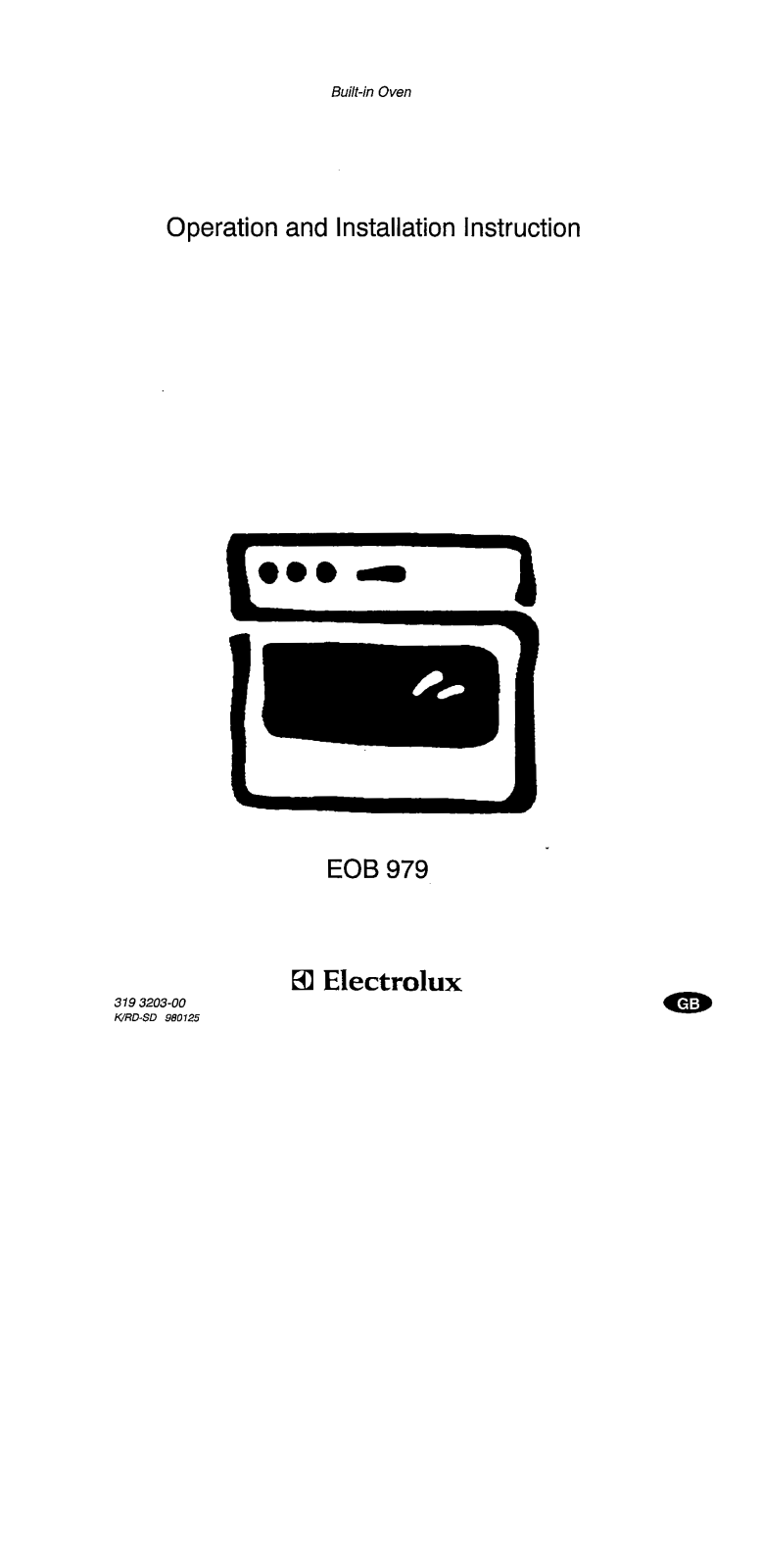 AEG-Electrolux EOB979W User Manual