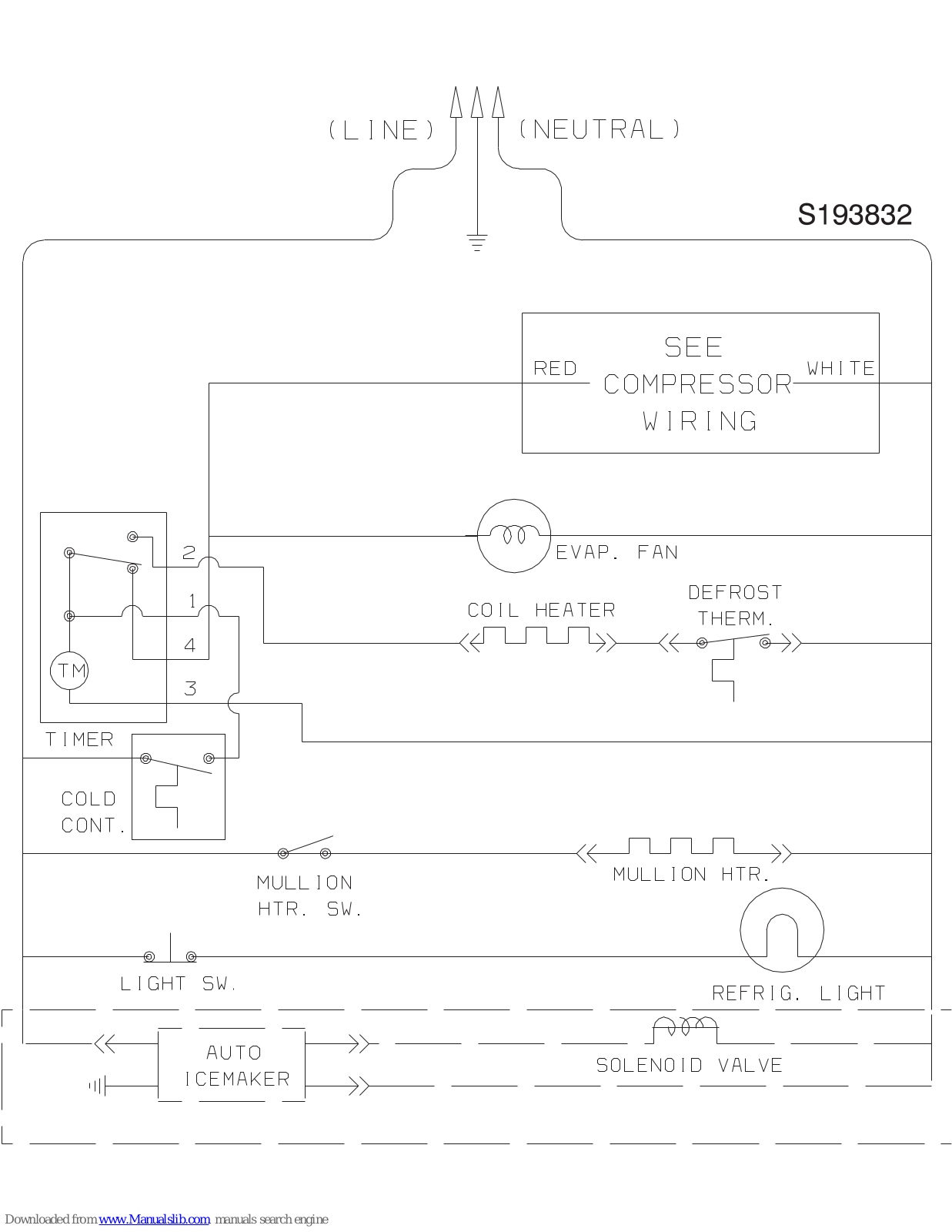 Frigidaire FRT21QRJW2 Wiring Diagram