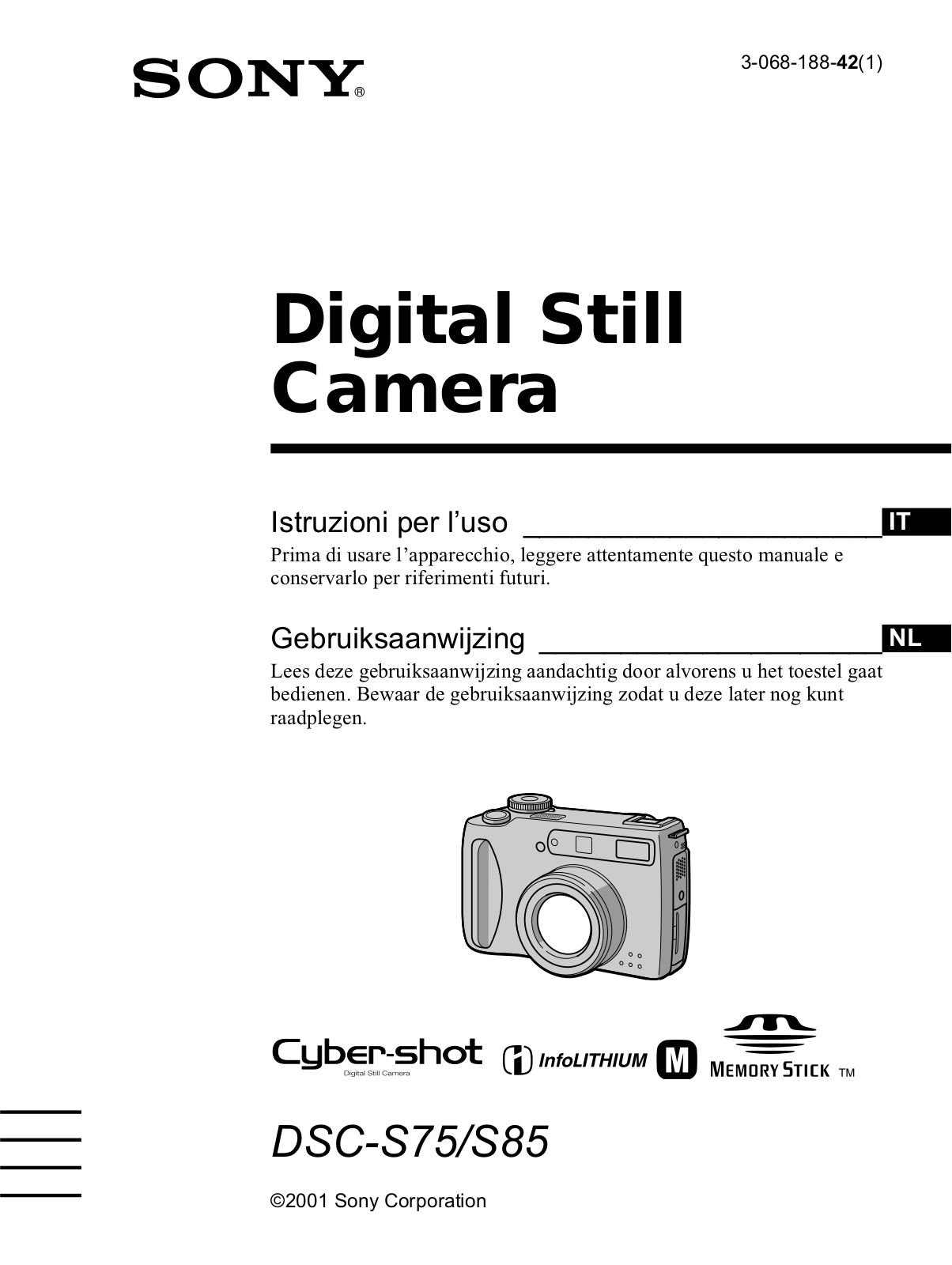 Sony DSCS85, DSCS75 User Manual