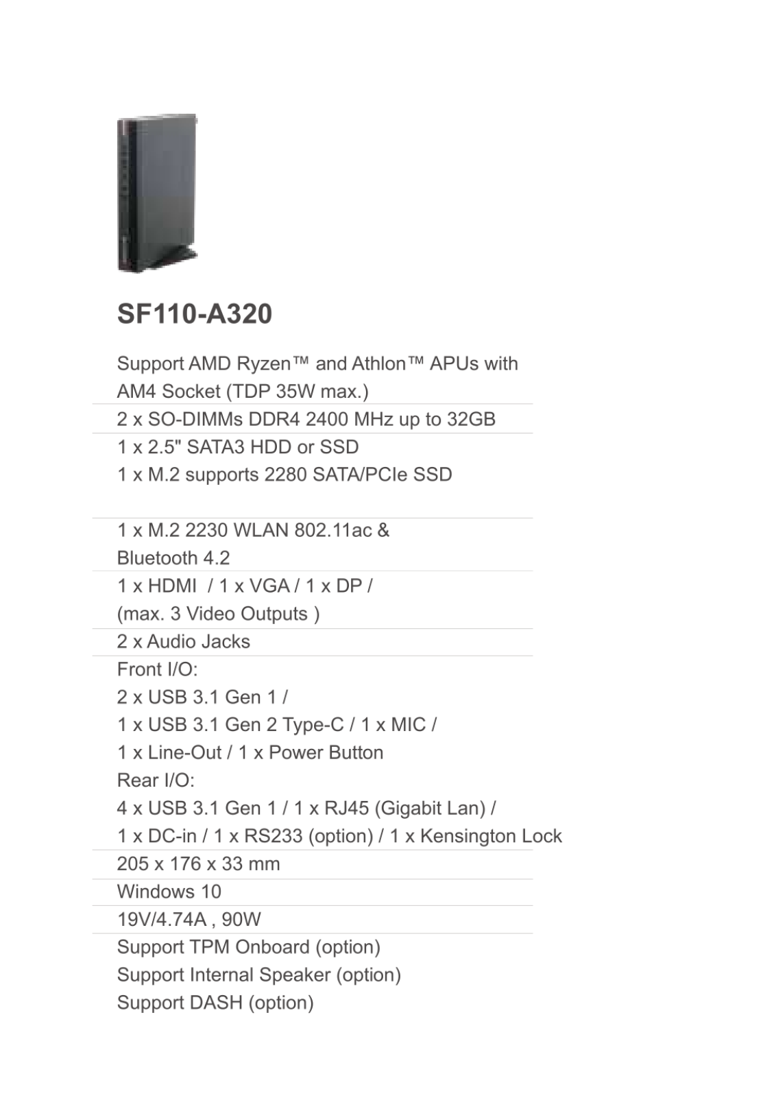 Elitegroup Computer Systems SF110-A320 Service Manual