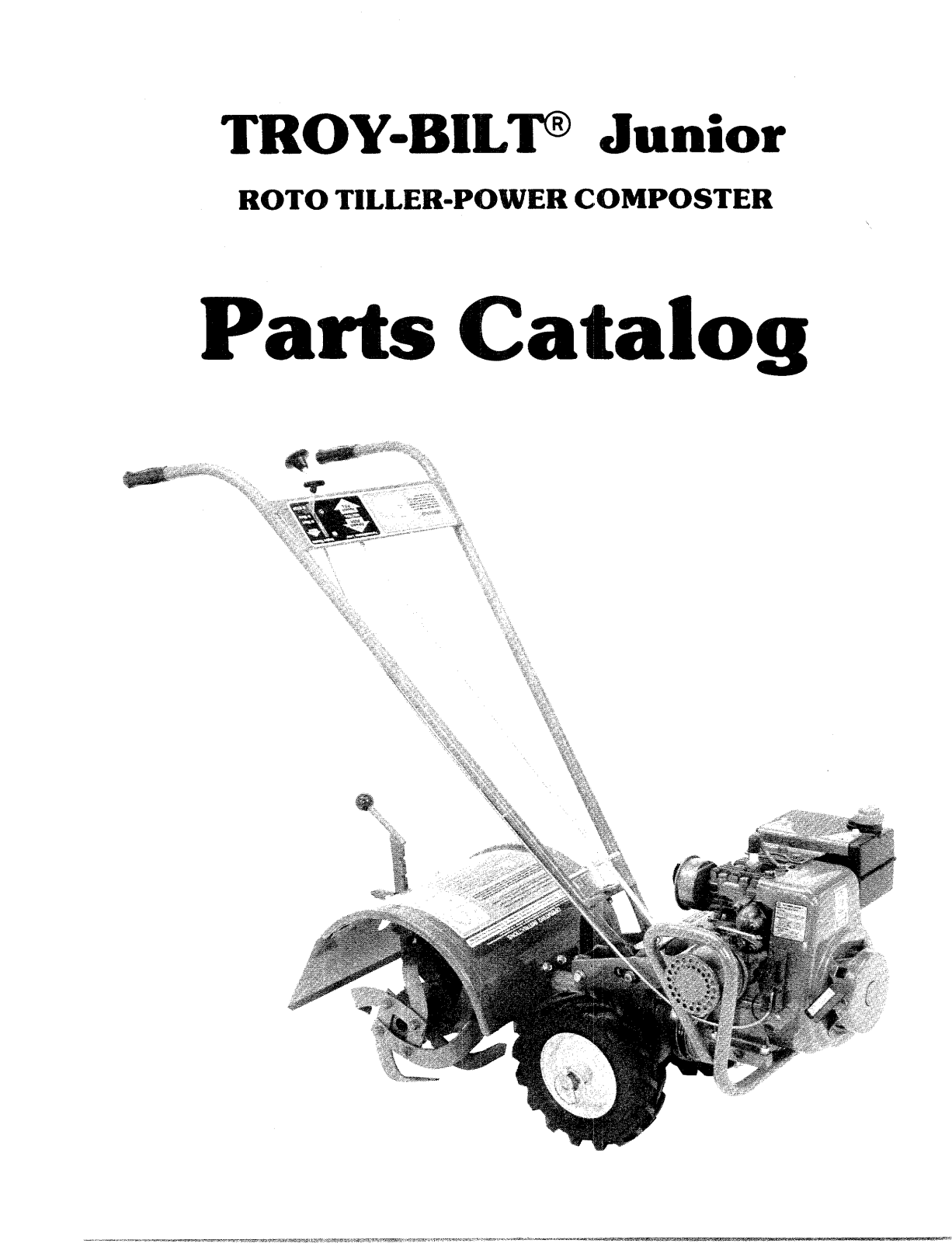 garden way 5012-7, 5012-6, 5000-0 PARTS LIST