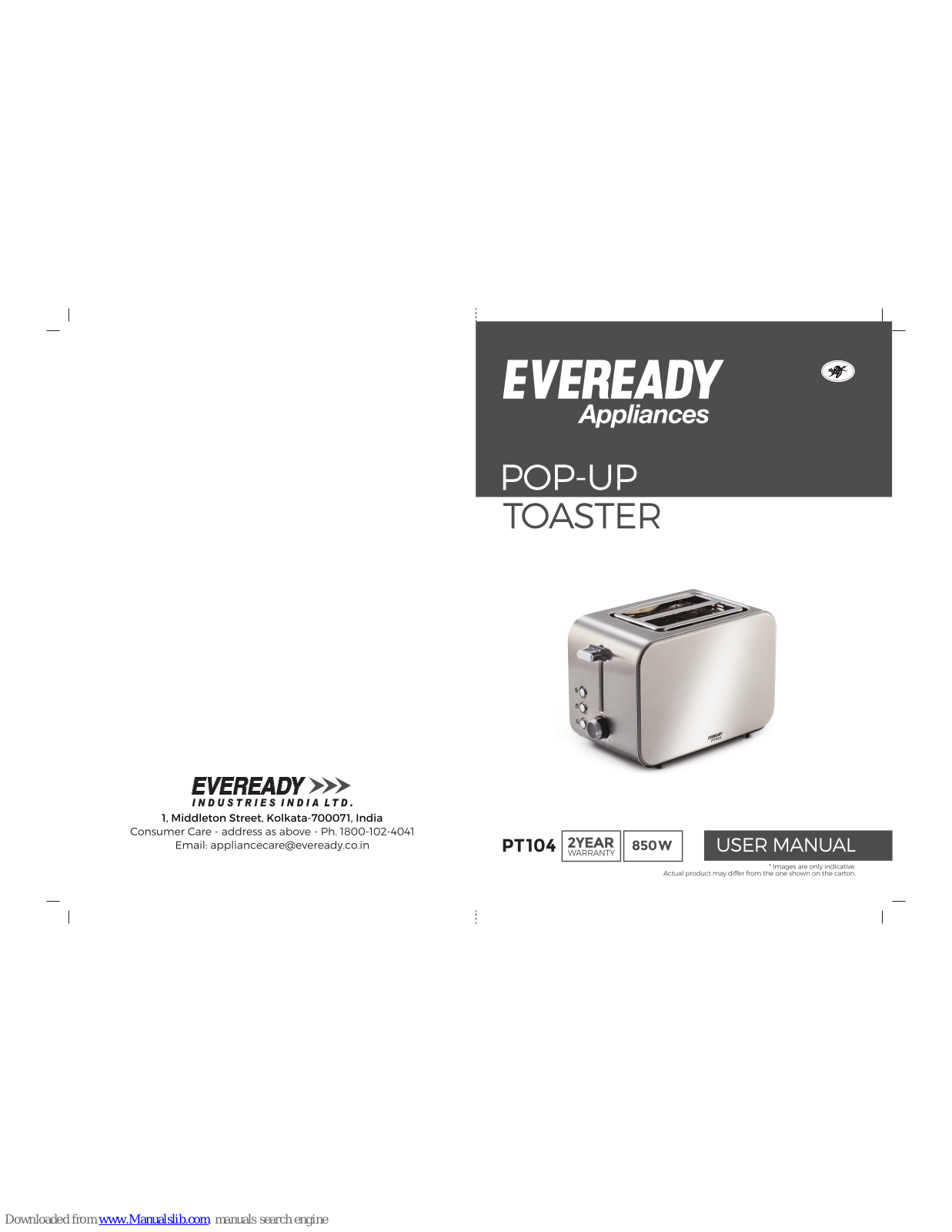 EVEREADY PT104 User Manual