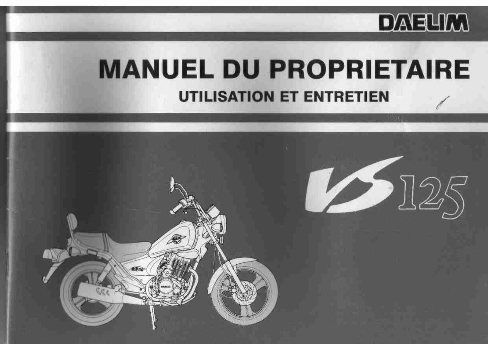 DAELIM VS125 User Manual