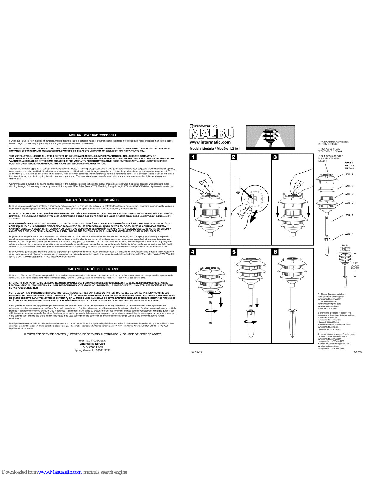 Malibu Boats LZ191 Instructions Manual