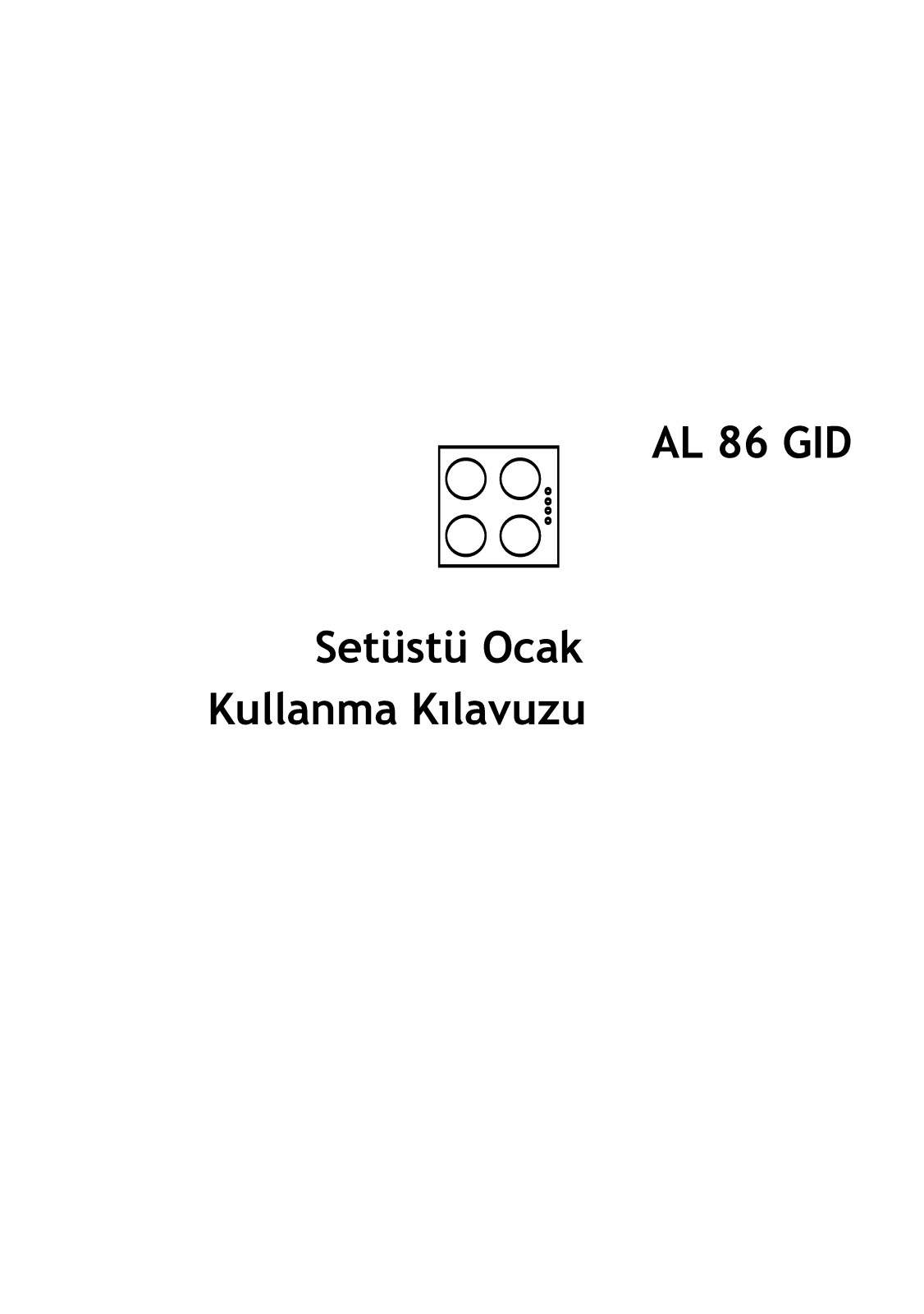 Altus AL86GID User manual