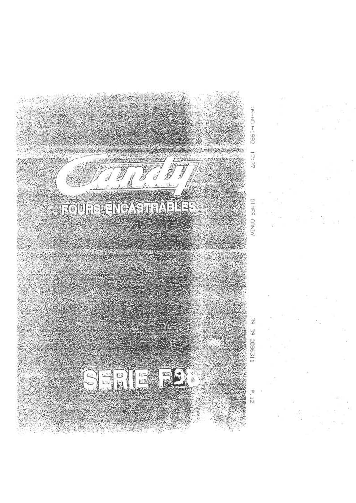 CANDY F 96 User Manual