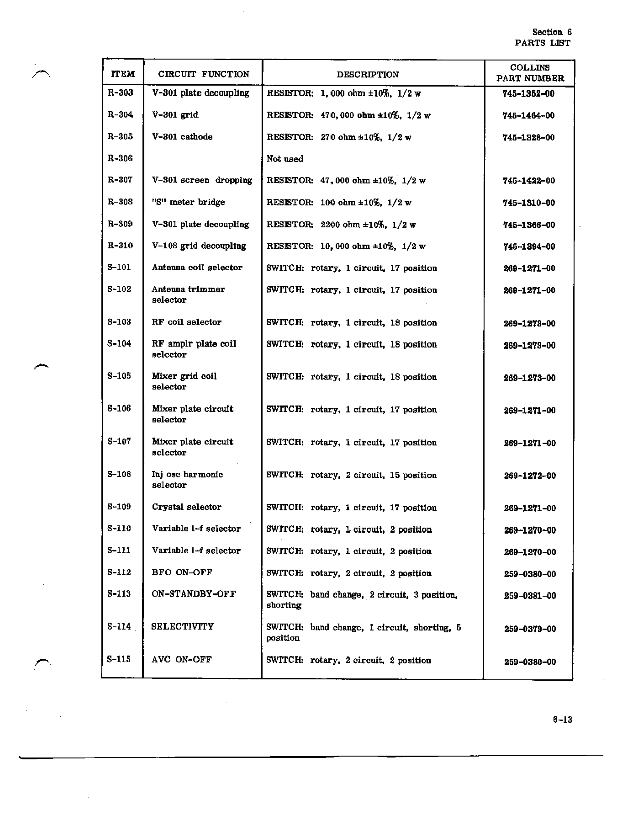 COLLINS 51J-4 User Manual (PAGE 62)