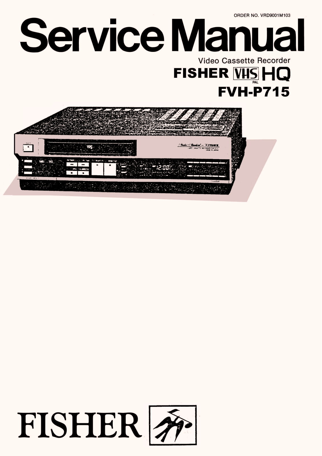 Fisher FVHP-715 Service Manual