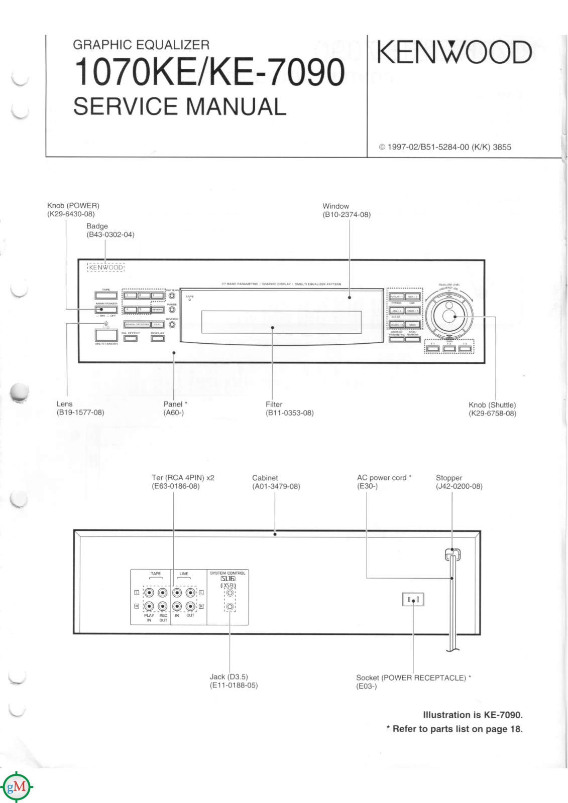 Kenwood KE-7090 Service manual