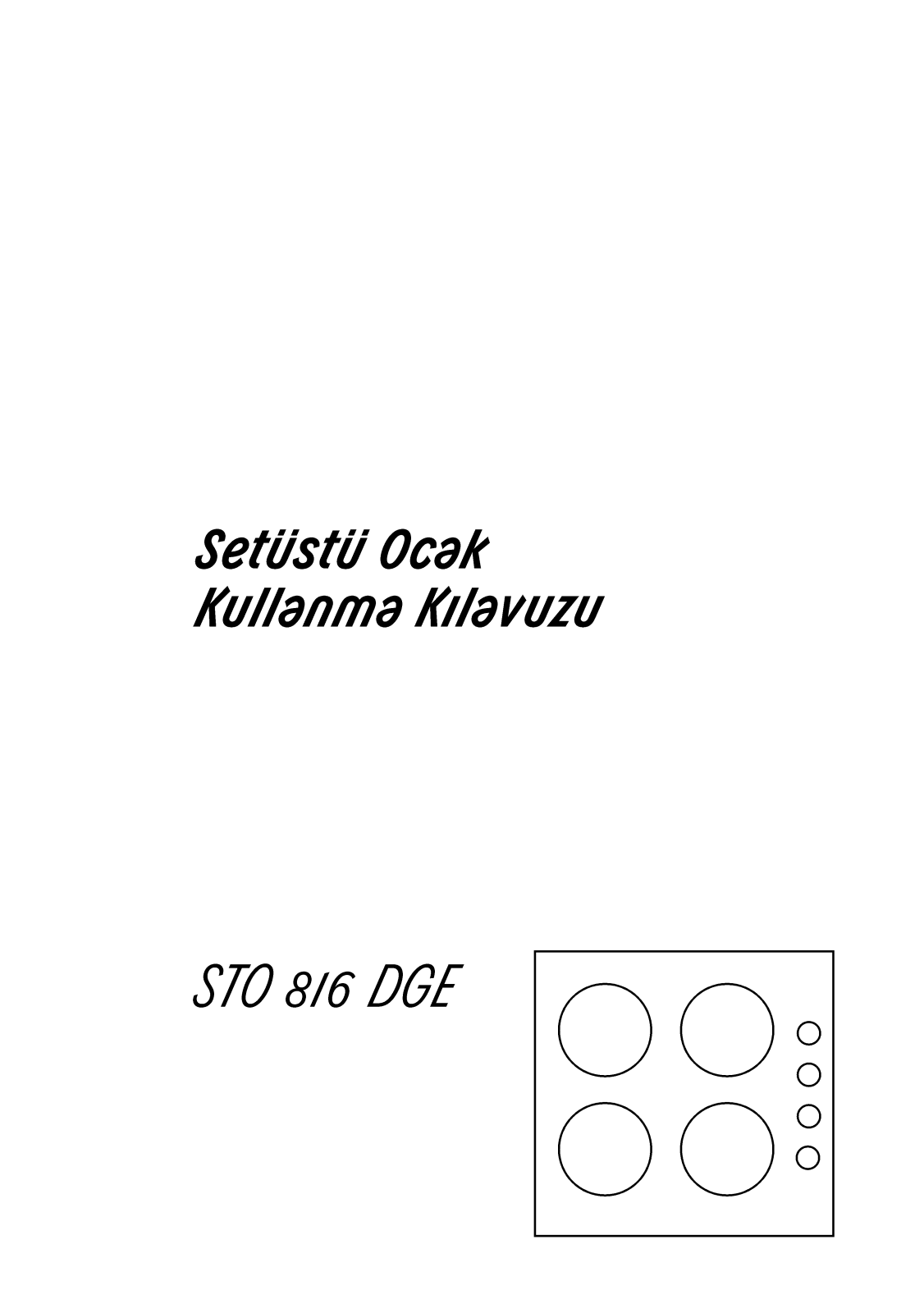 Arçelik STO816DGE User manual