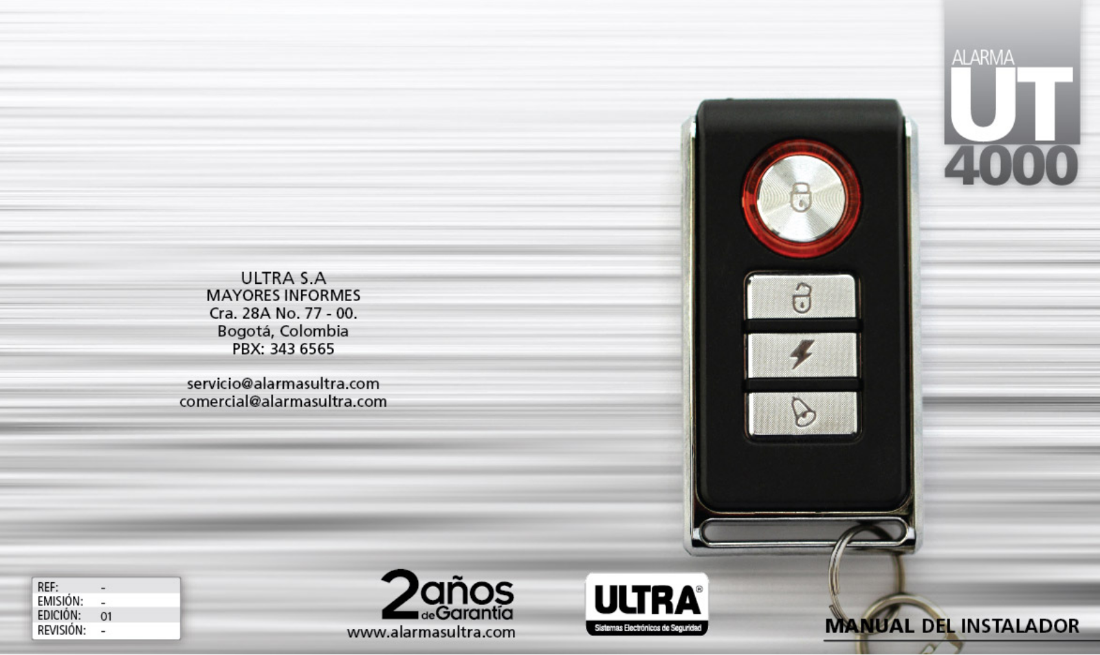 ALARMA UT4000 INSTALLATION INSTRUCTIONS