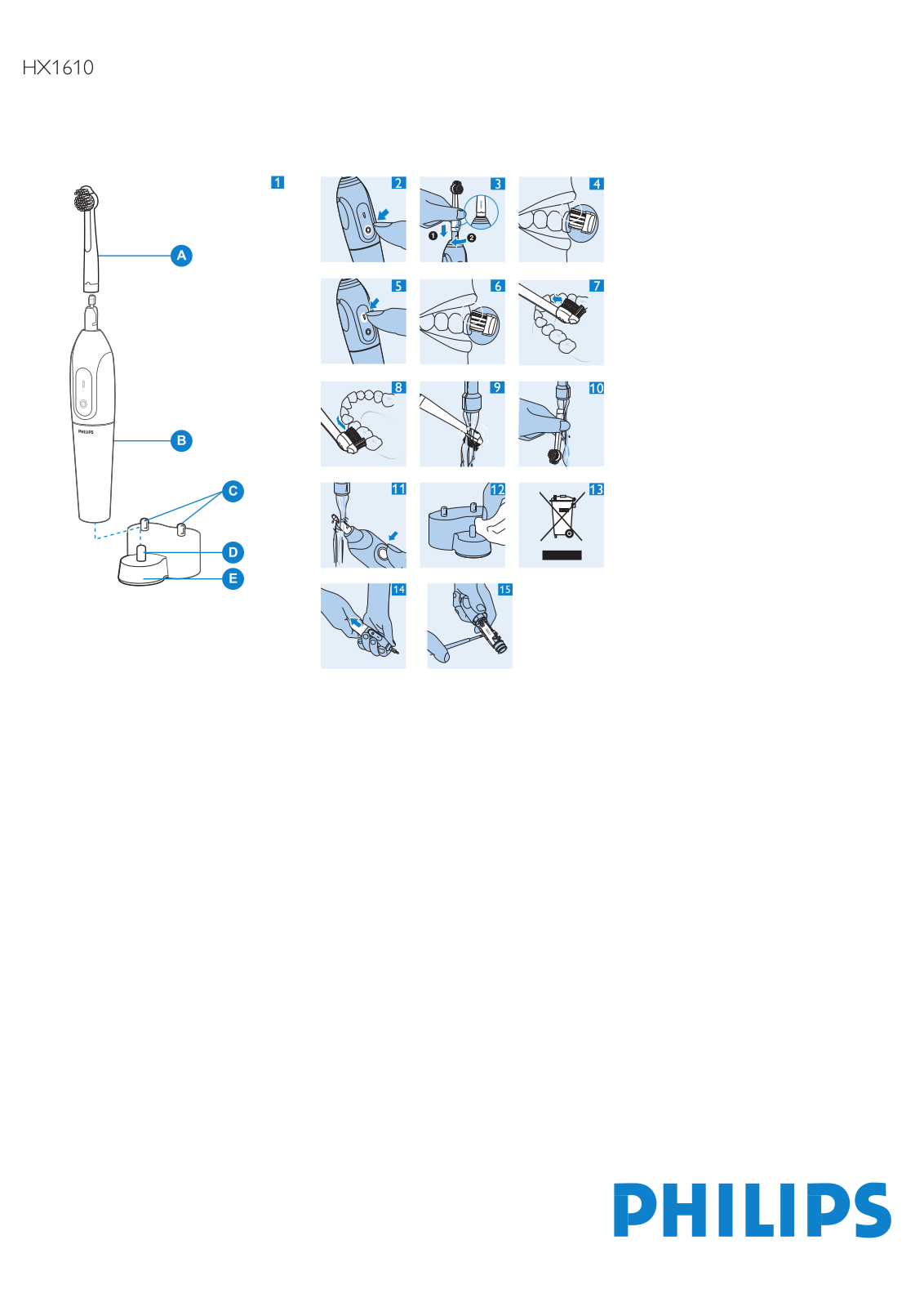 Philips HX1610 User Manual