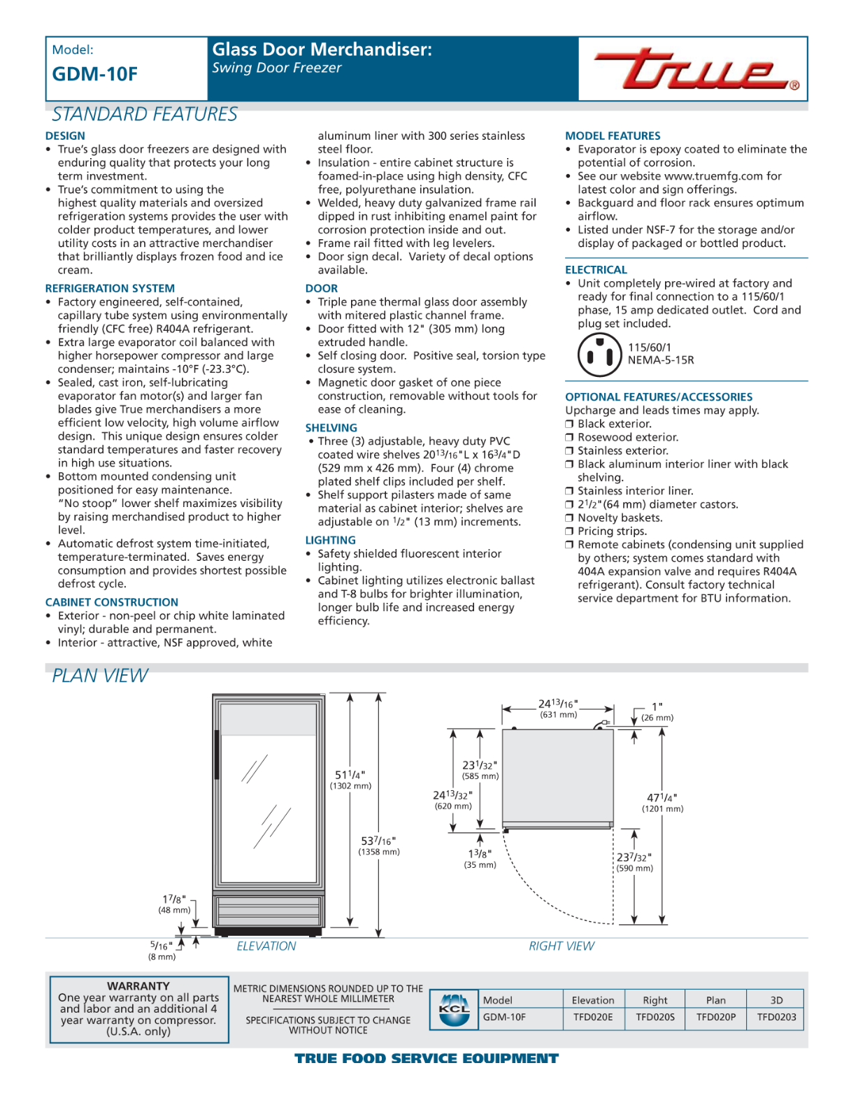 True Manufacturing GDM-10F General Manual - ManualMachine.com