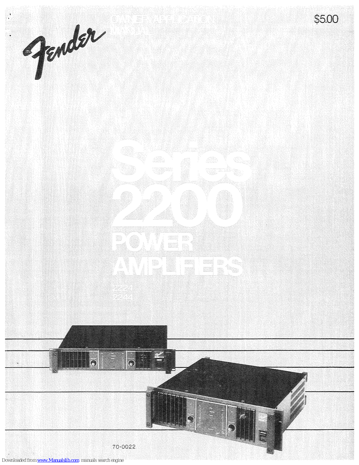 Fender 2224, 2244 User Manual