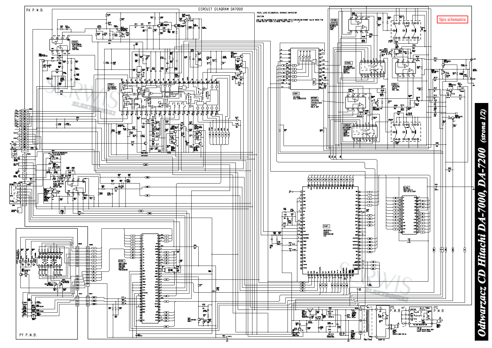 Hitachi DA-7000 Schematics