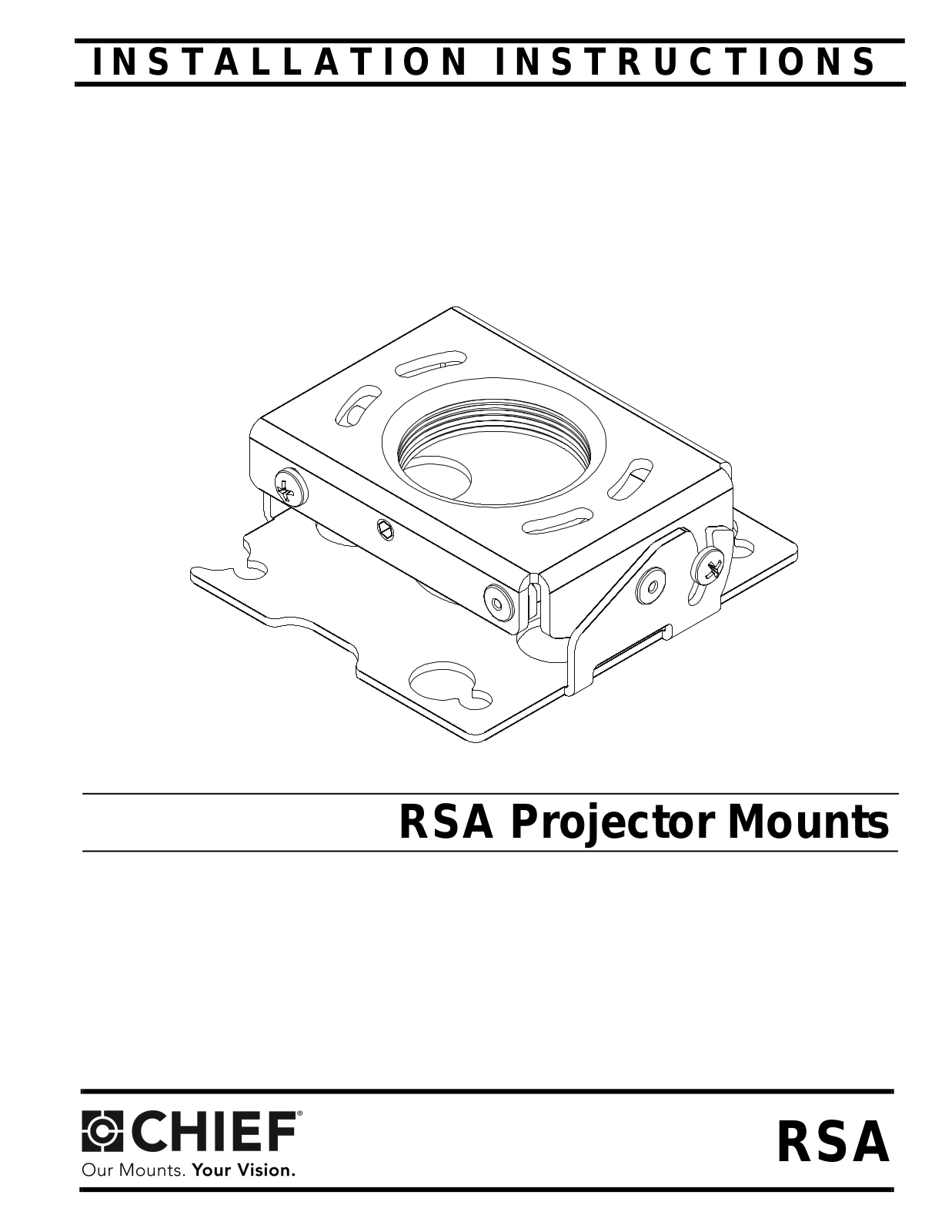 Chief RSA027 Installation Guide