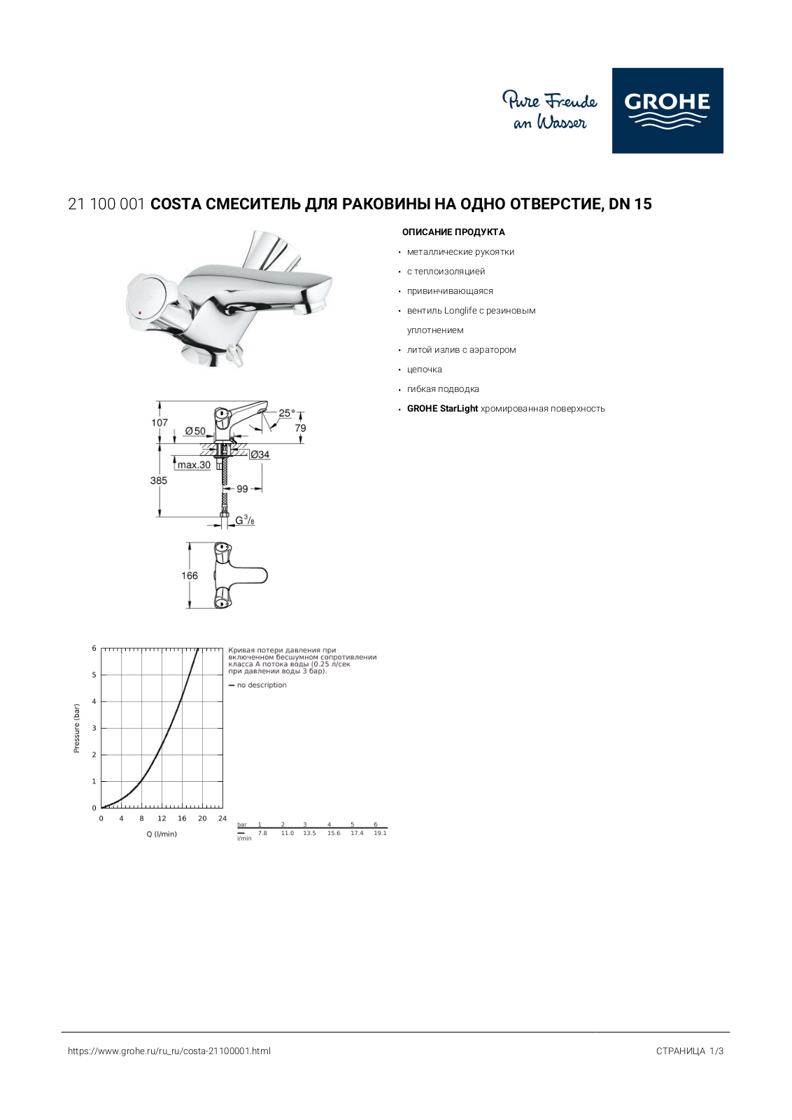 Grohe 21100001 User guide