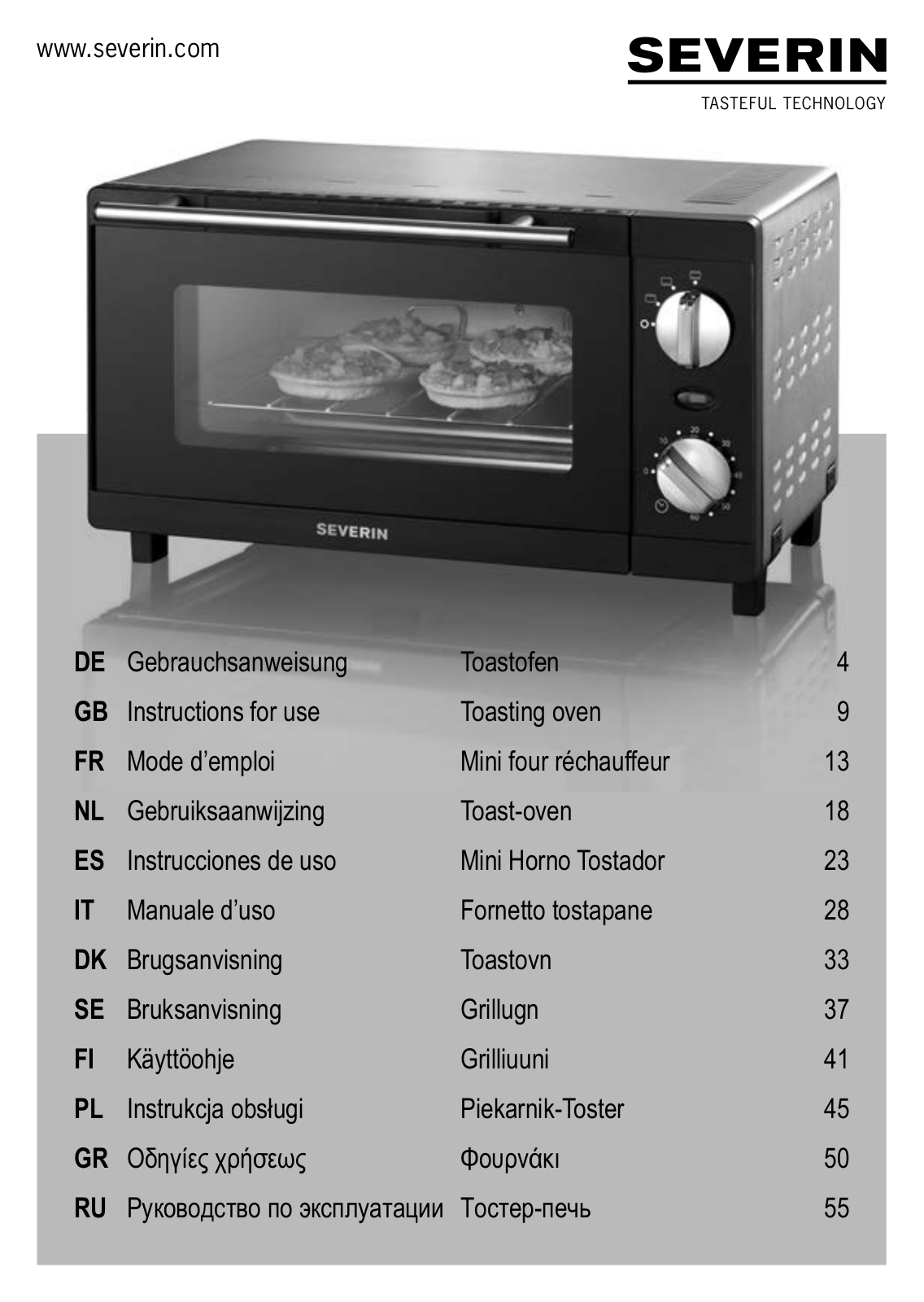 SEVERIN 2038 User Manual