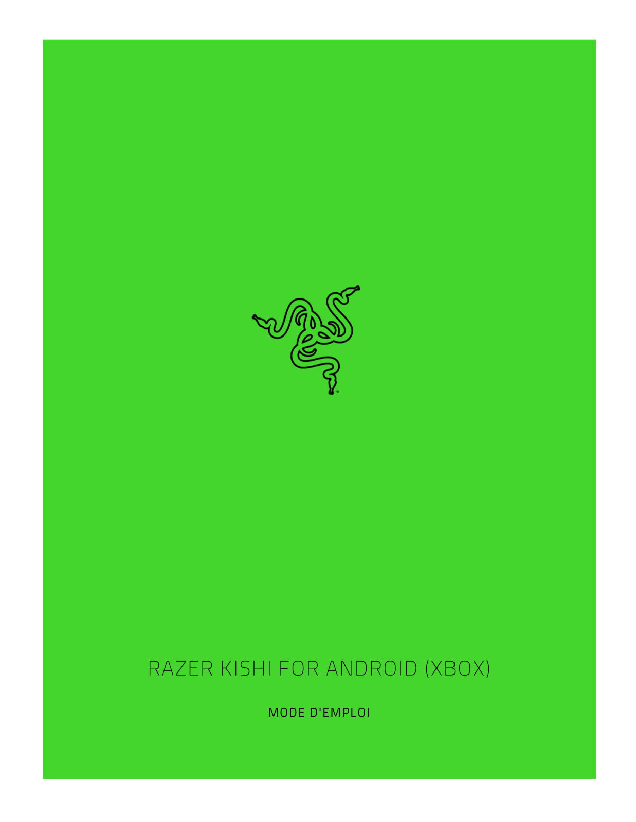 RAZER KISHI GAMING CONTROLLER User Manual