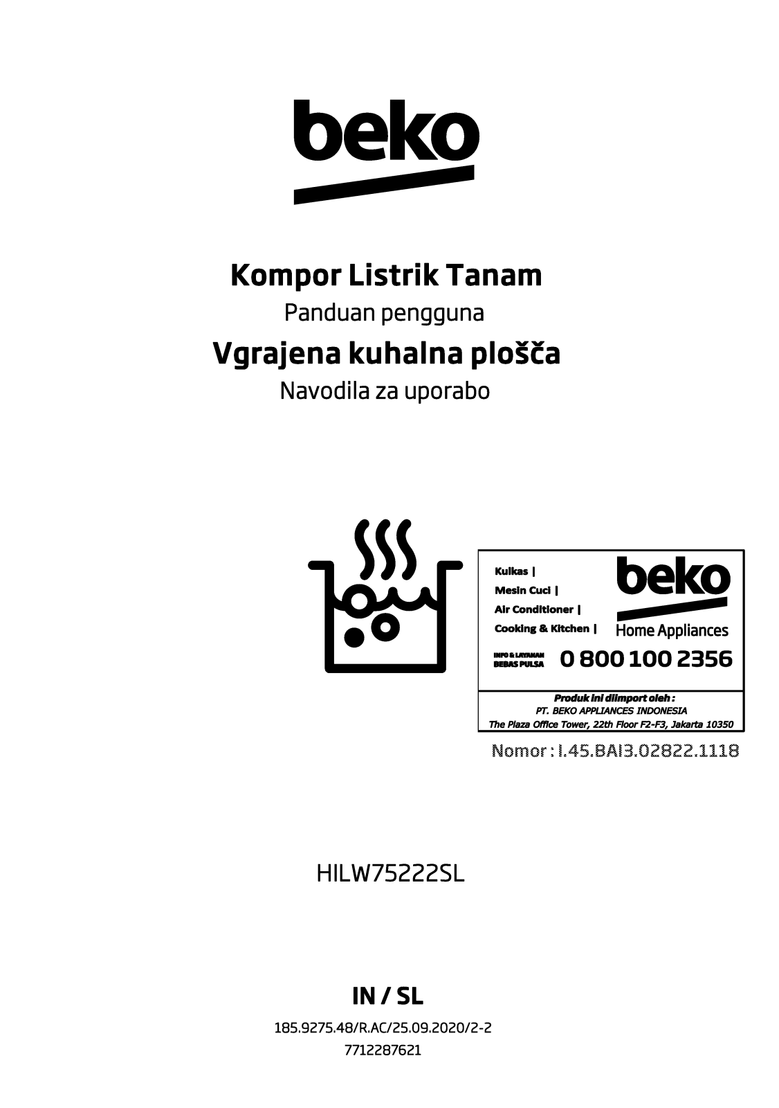 Beko HILW75222SL User manual