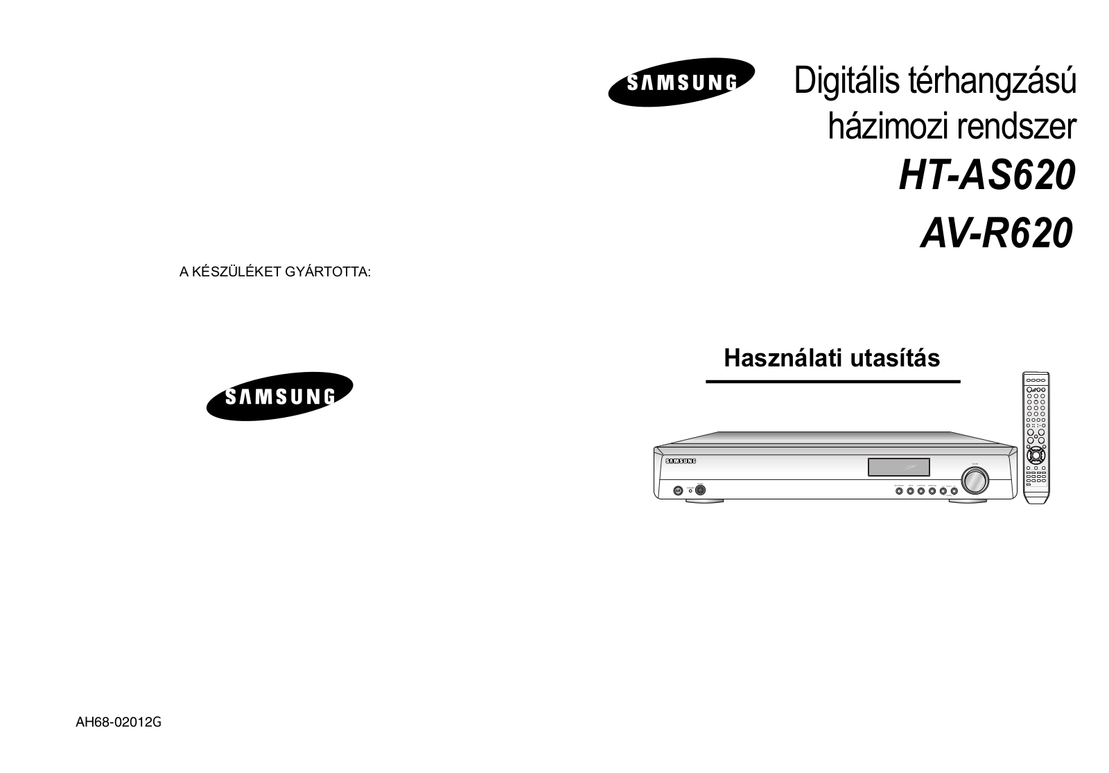 Samsung AV-R620 User Manual