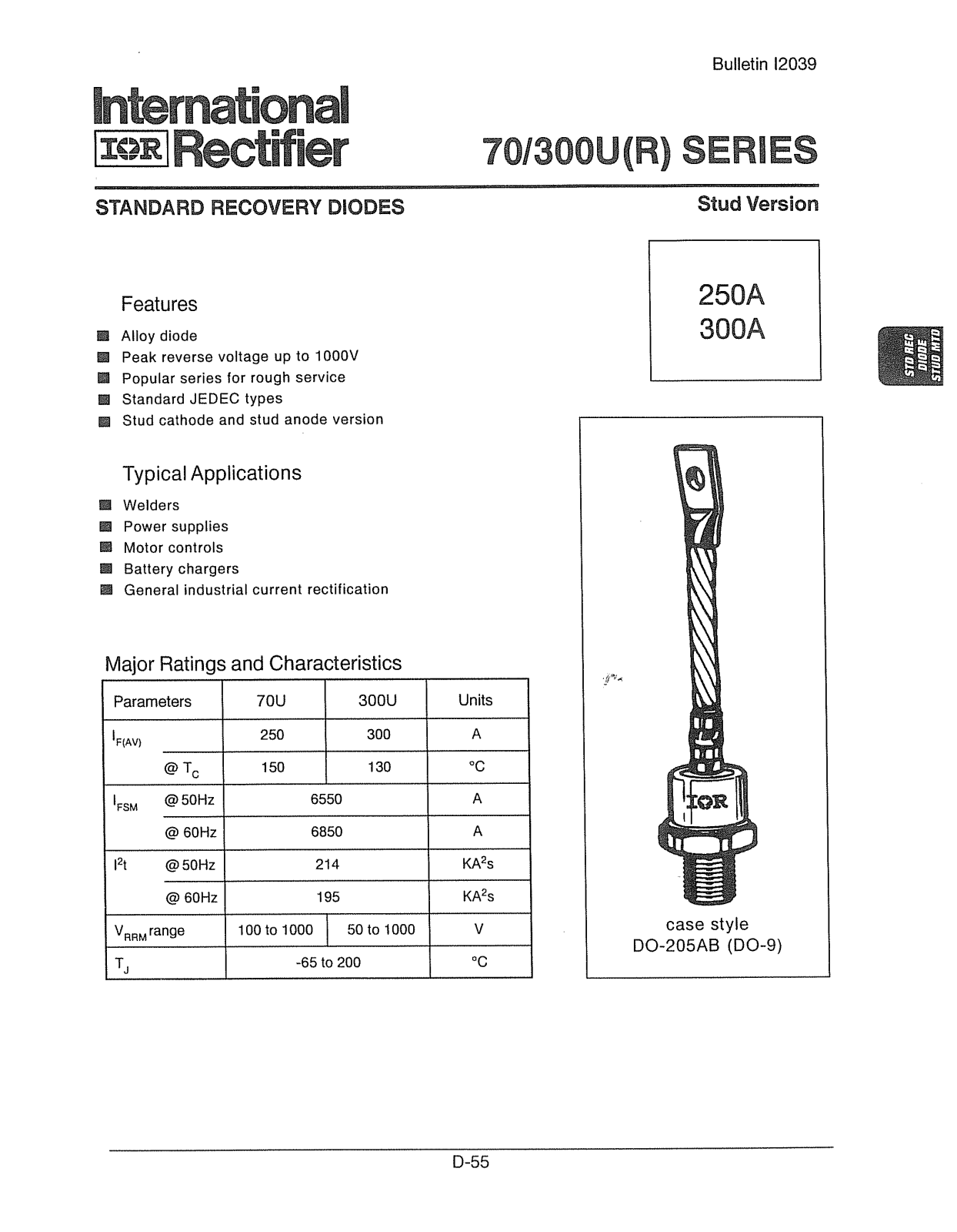 Vishay 70U(R) Series, 300U(R) Series Data Sheet