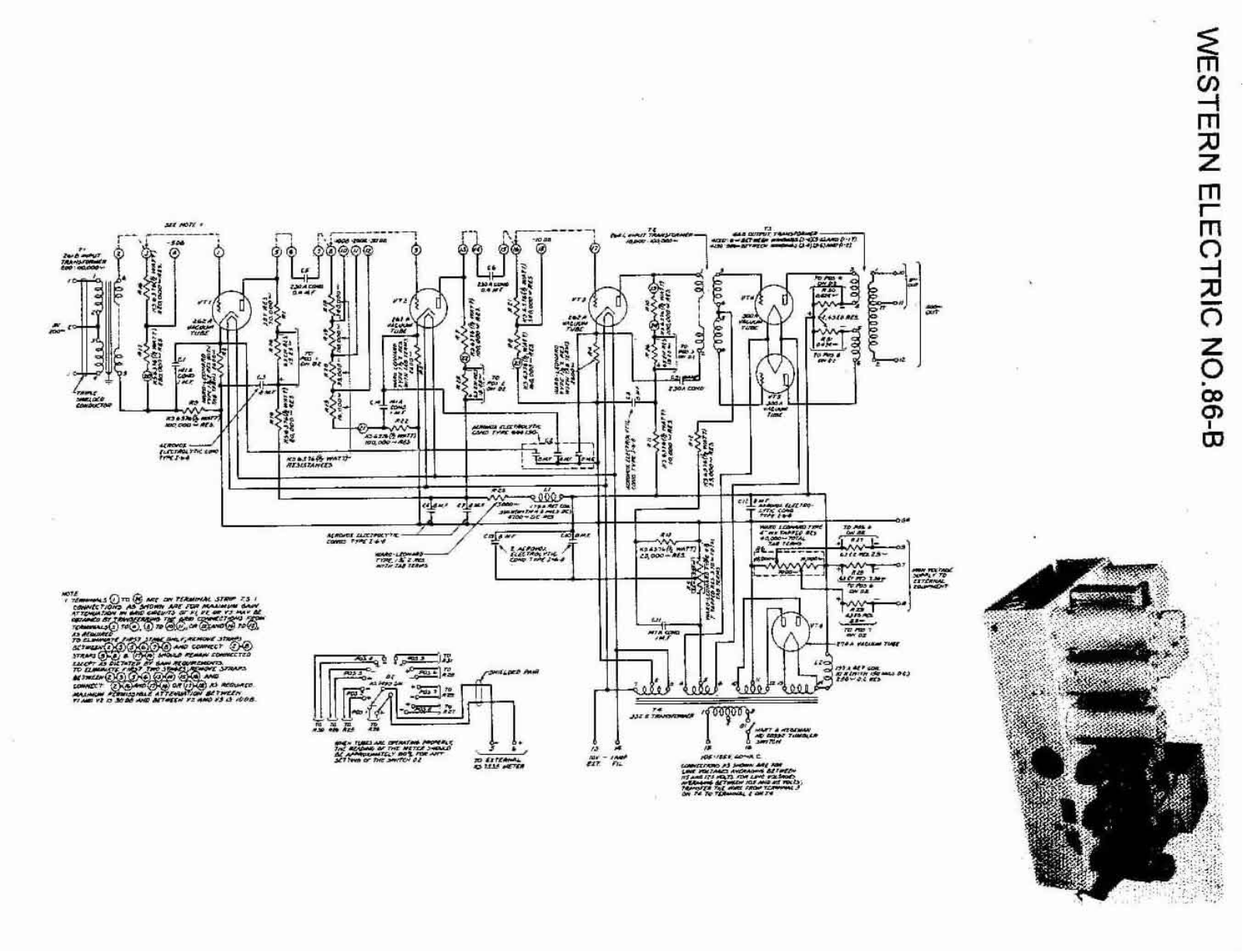 Western Electric no86b schematic