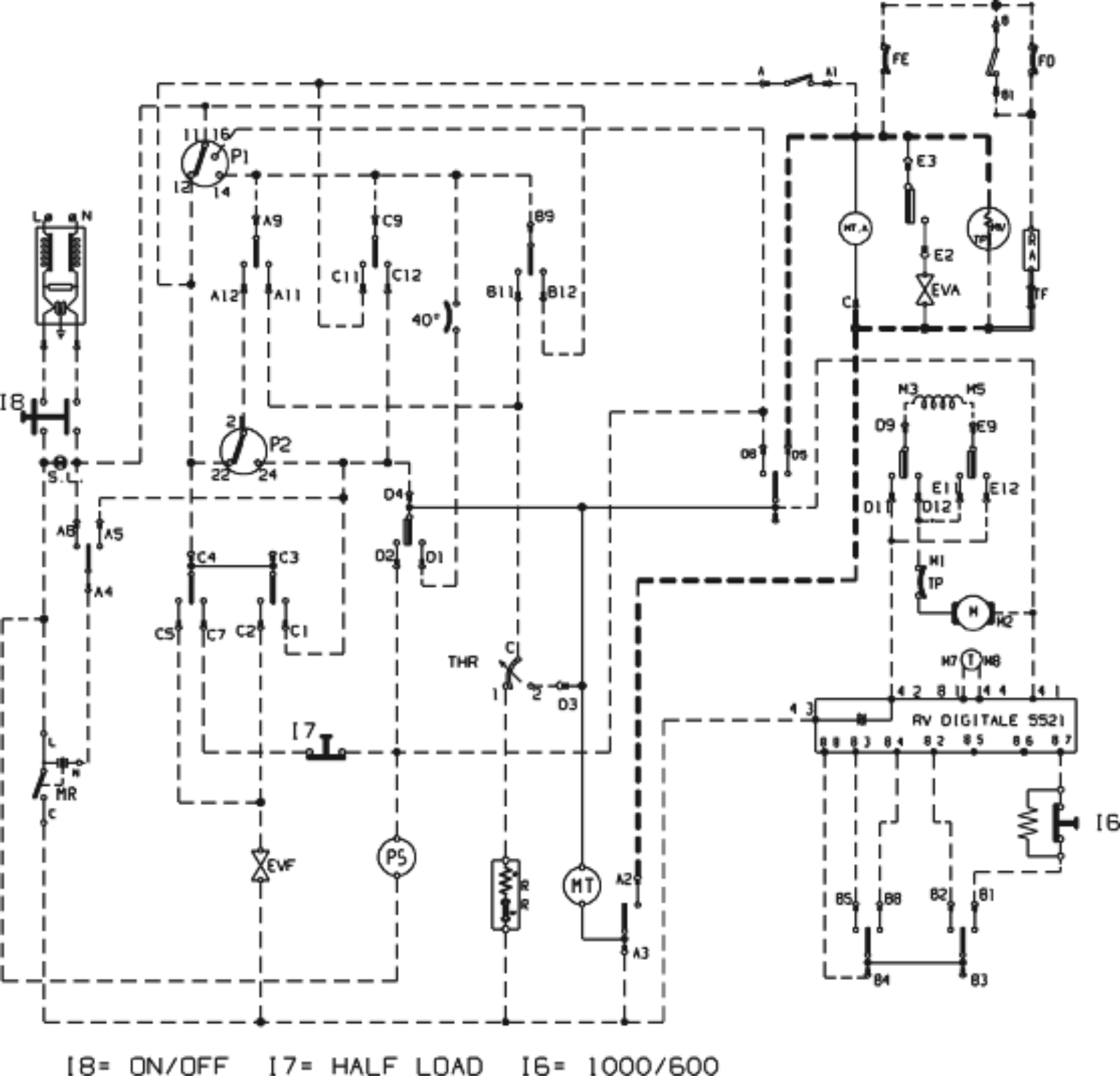 Indesit WGD1035TR Schematic