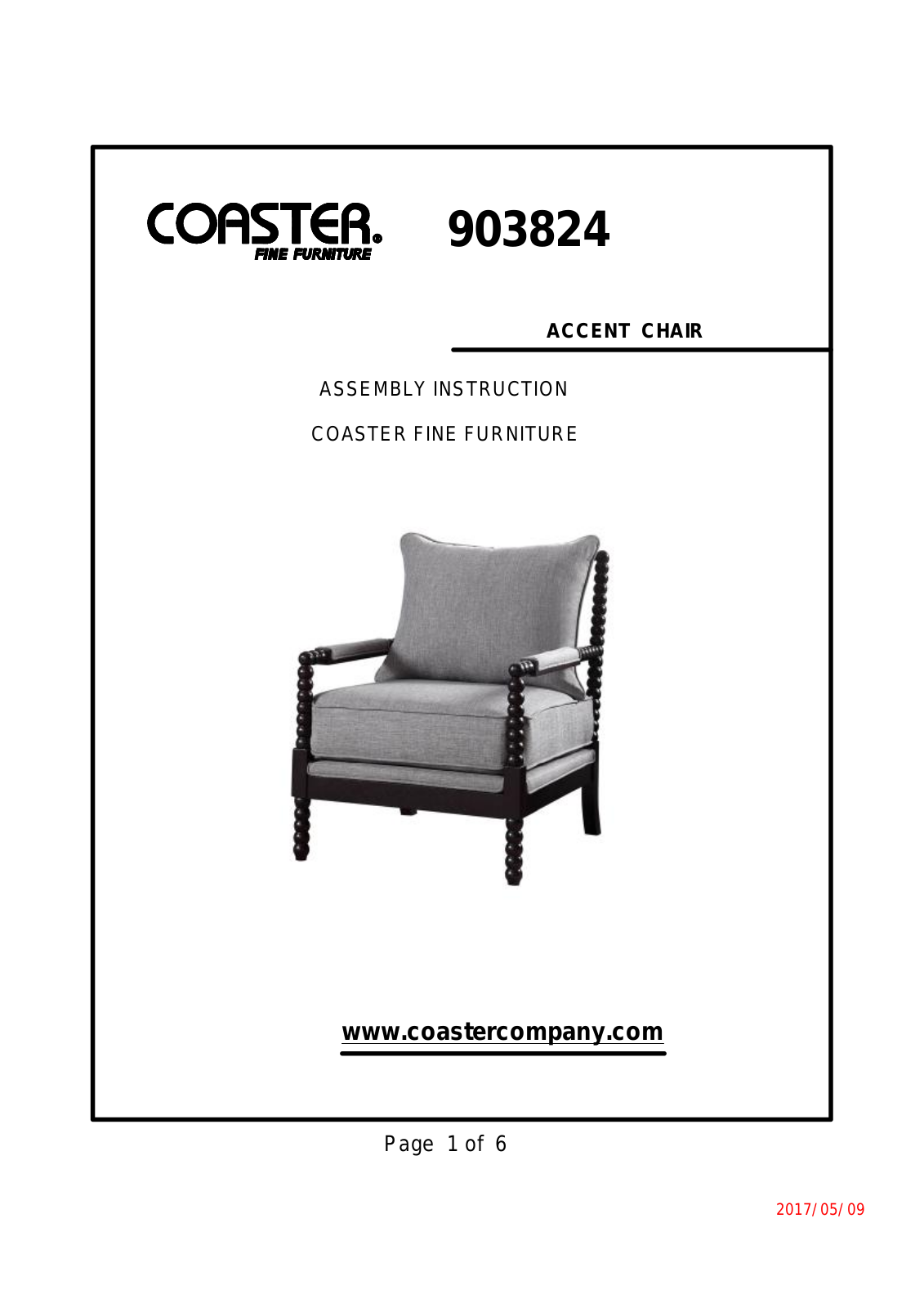 Coaster 903824 Assembly Guide - ManualMachine.com