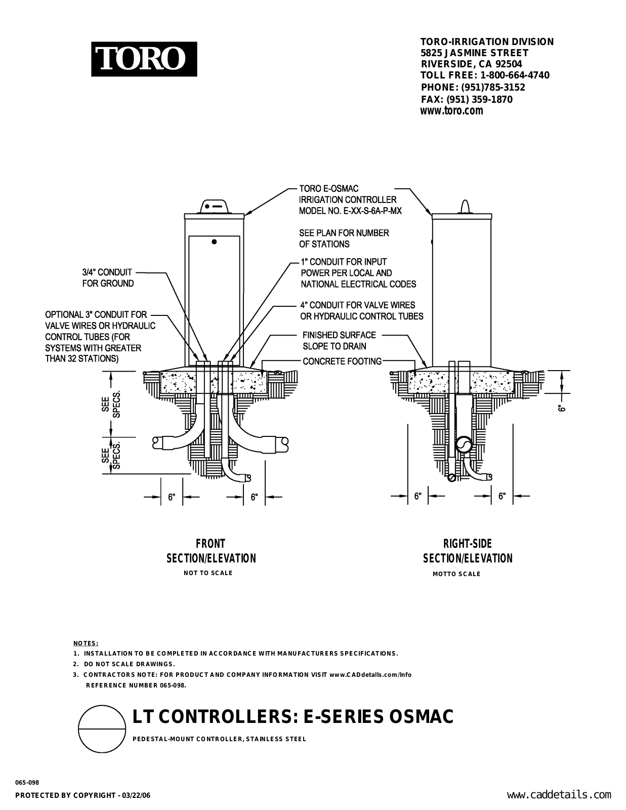 Toro E-SERIES User Manual