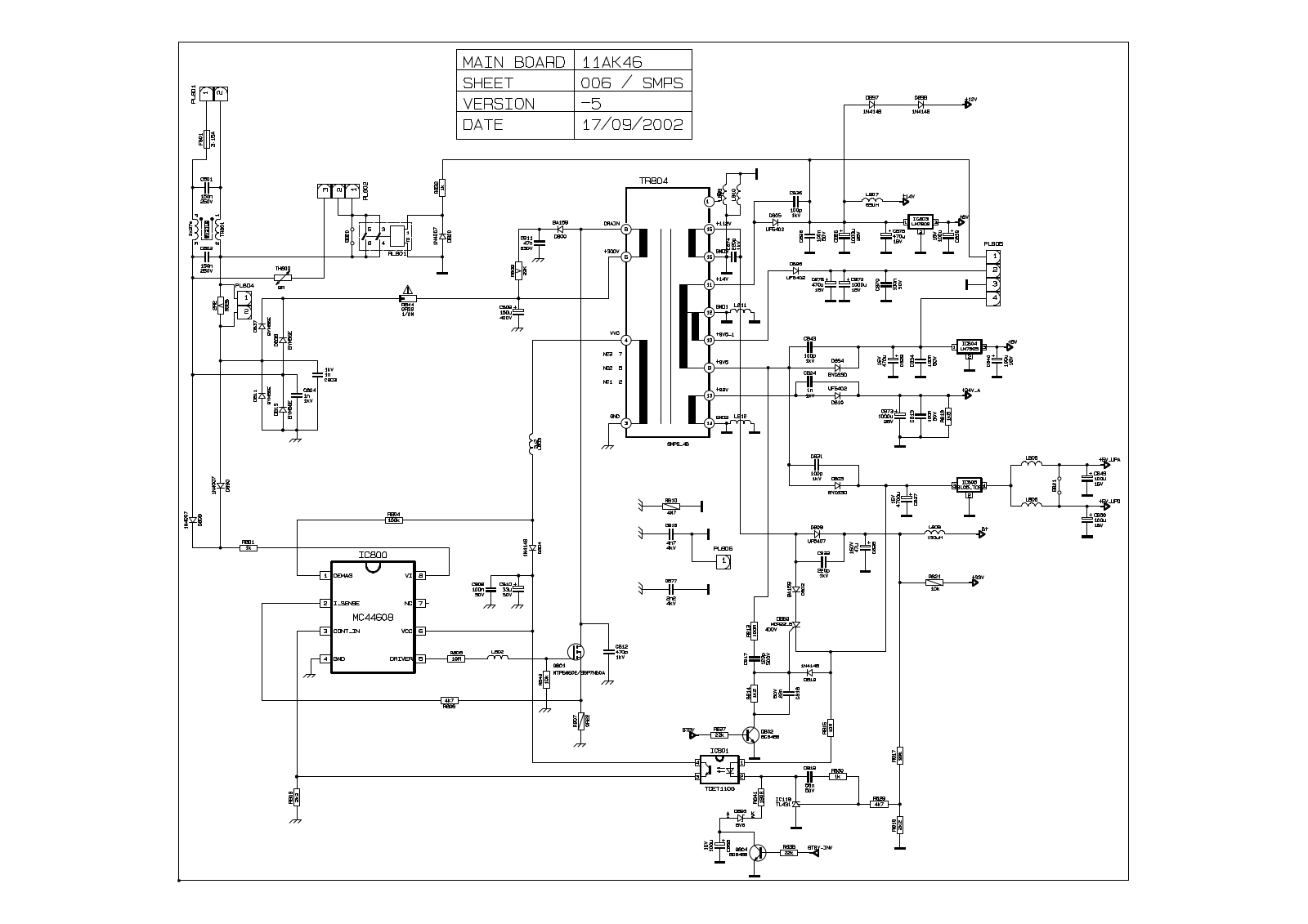 VESTEL AK46 Schematics smps 5