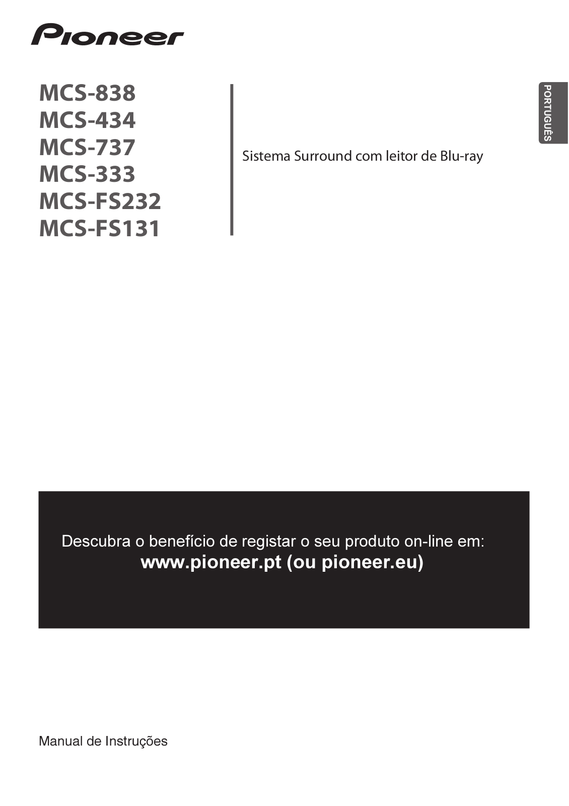 Pioneer MCS-434, MCS-838, MCS-737, MCS-FS131, MCS-FS232 User manual