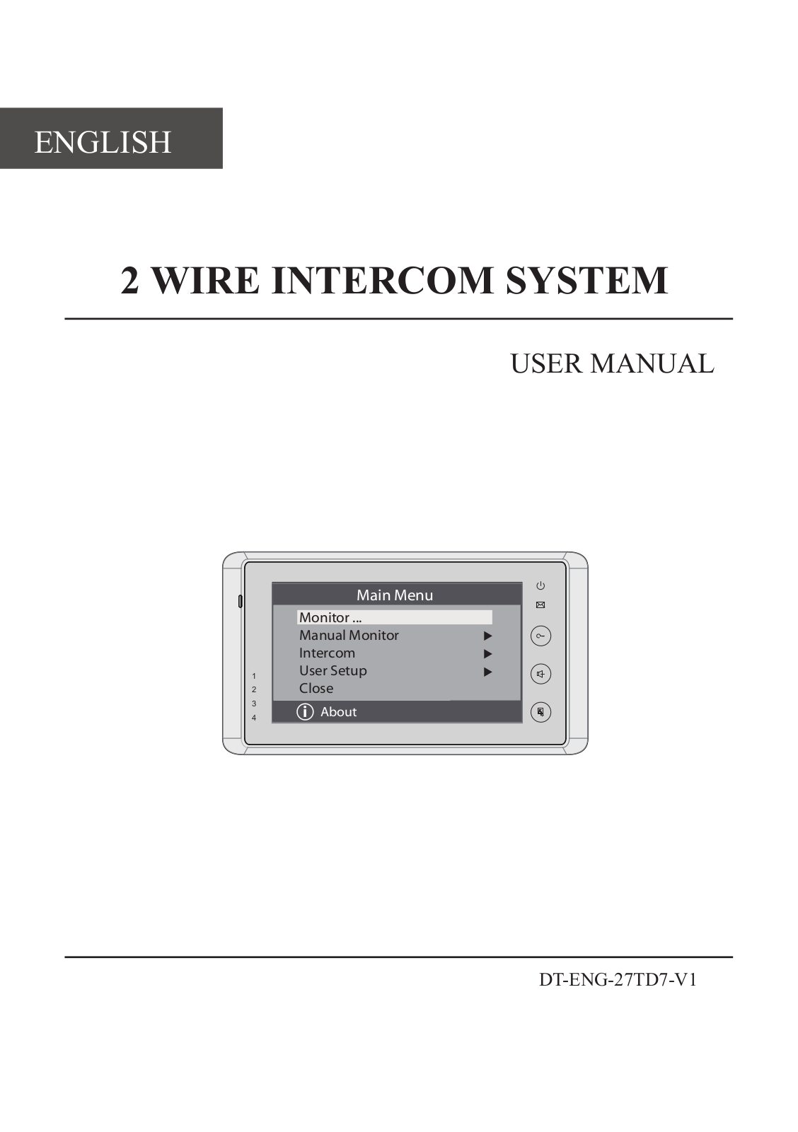 V-Tech DT27-TD7 User Manual