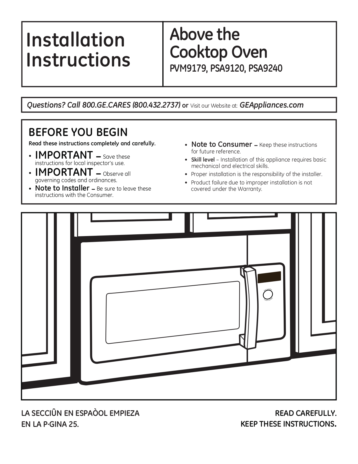 GE PSA9240DFWW User Manual