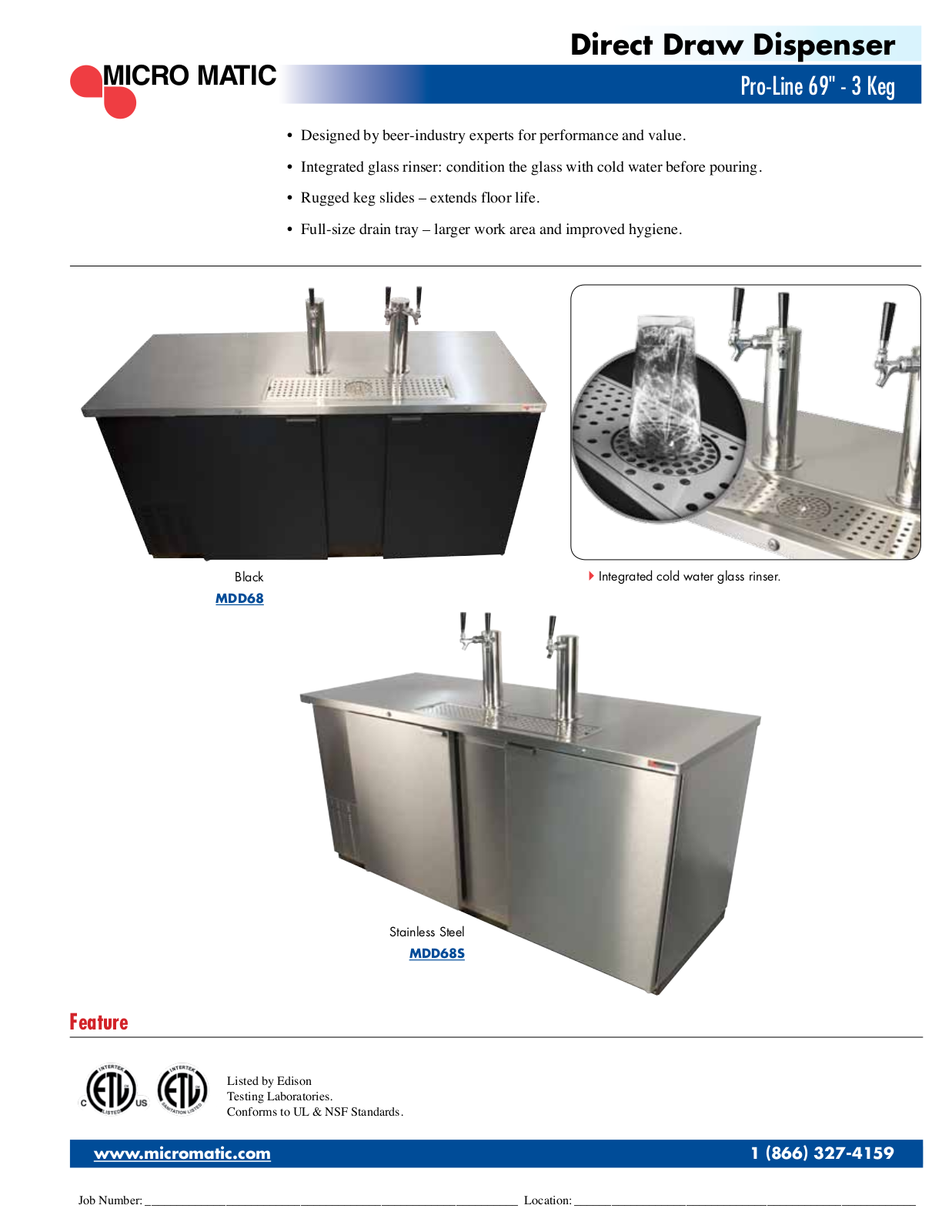 Micro Matic MDD68 User Manual