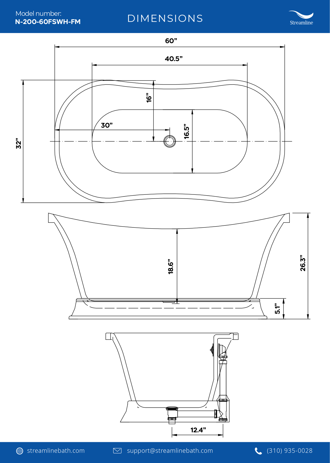 Streamline Bath SLBH7876 Specifications - ManualMachine.com