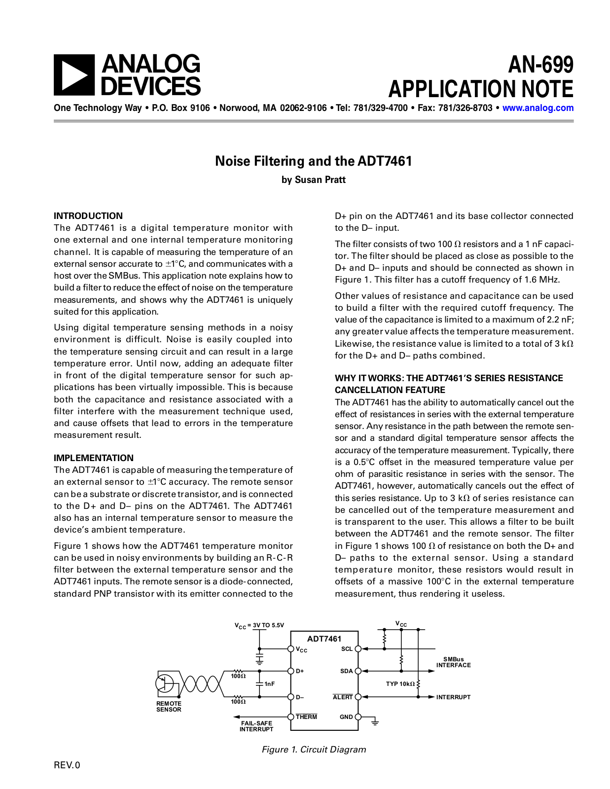 Analog Devices AN-699 Application Notes