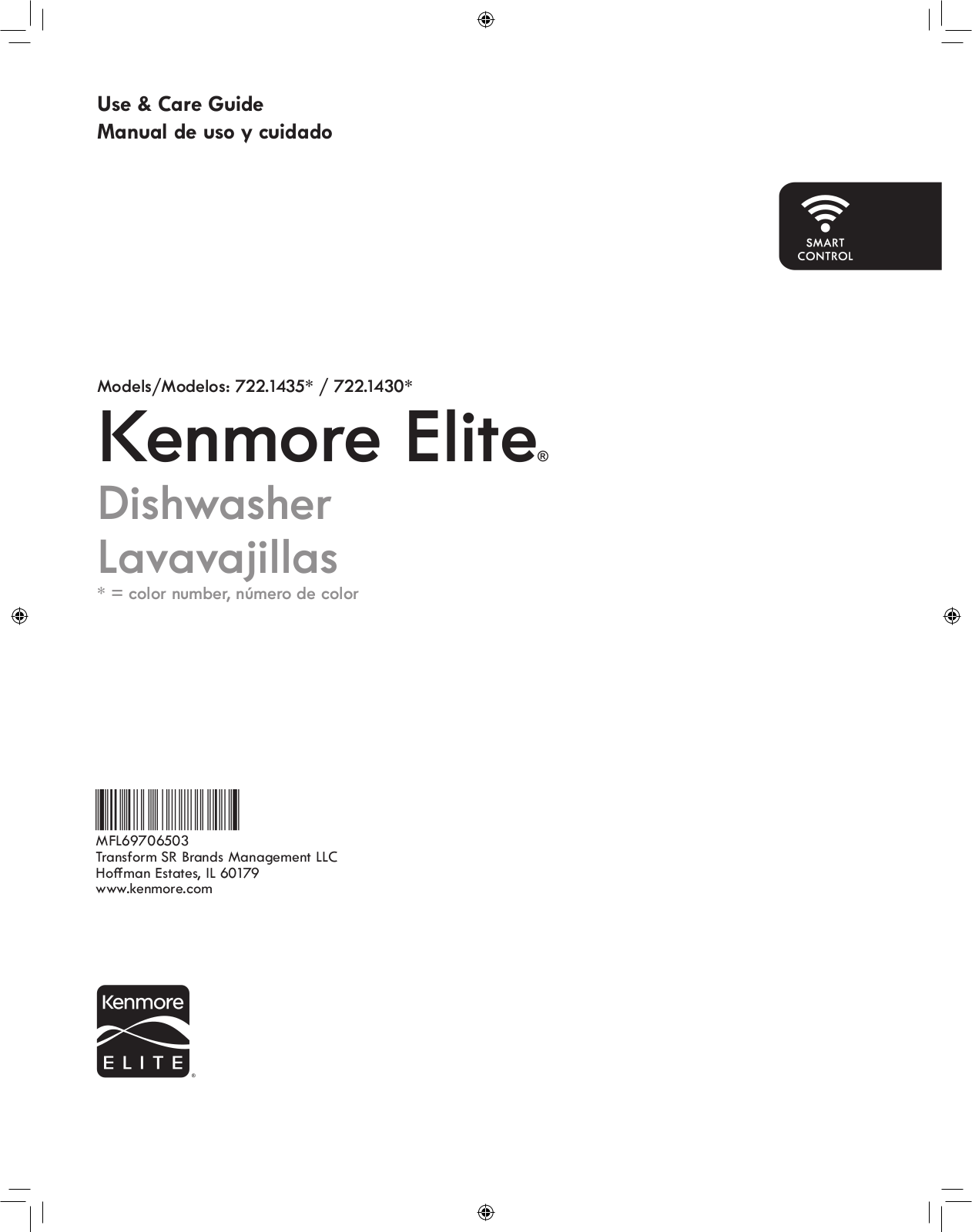 Kenmore Elite 72214357910, 72214355910, 72214307910, 72214305910 Owner’s Manual