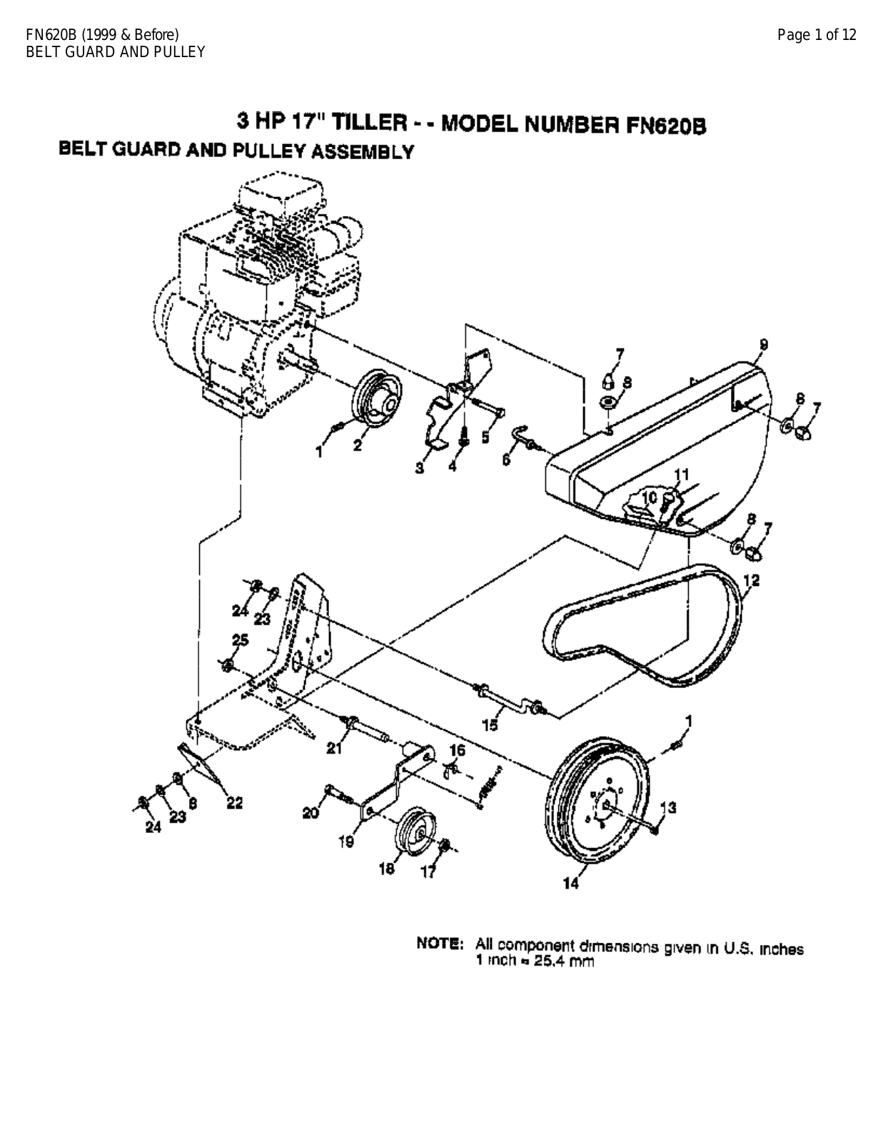 AYP FN620B Parts List