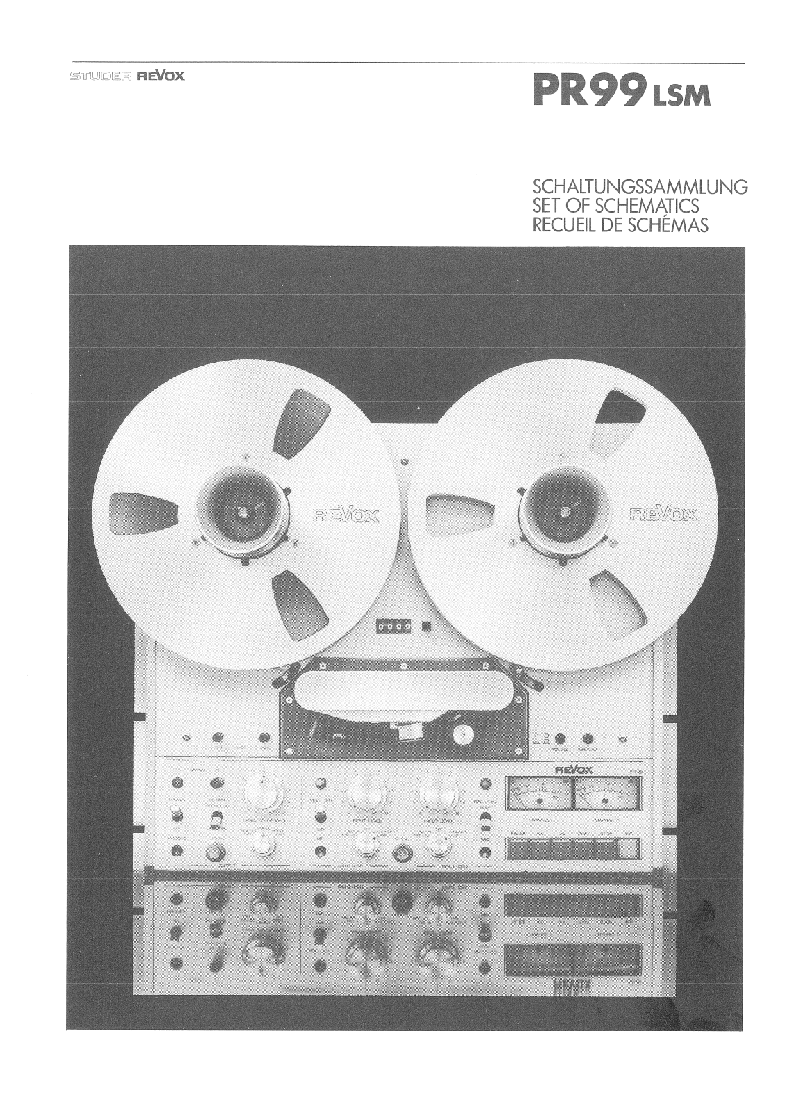 Revox PR-99 LSM, PR-99-LSM-2 Service manual