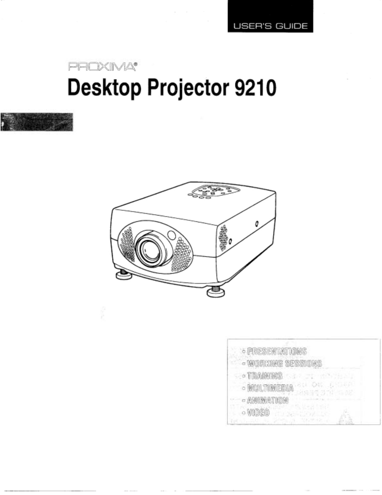 Proxima DP9210 User Manual