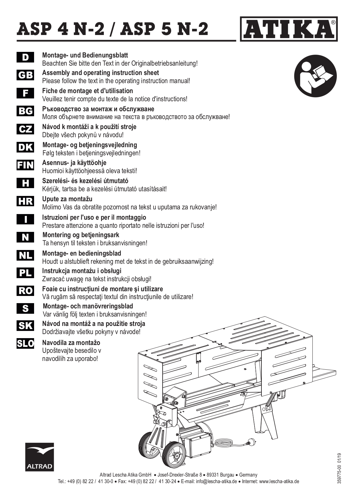 Atika ASP 5 N-2, ASP 4 N-2 User guide - ManualMachine.com