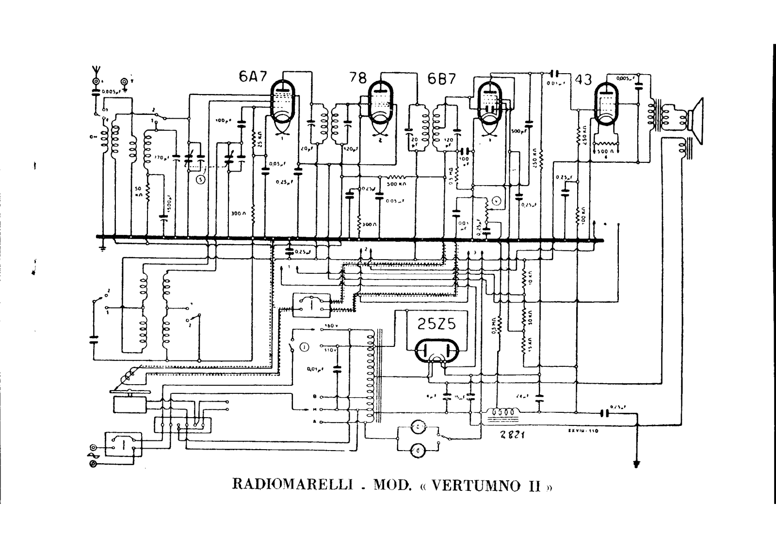 Radiomarelli vertumno ii schematic