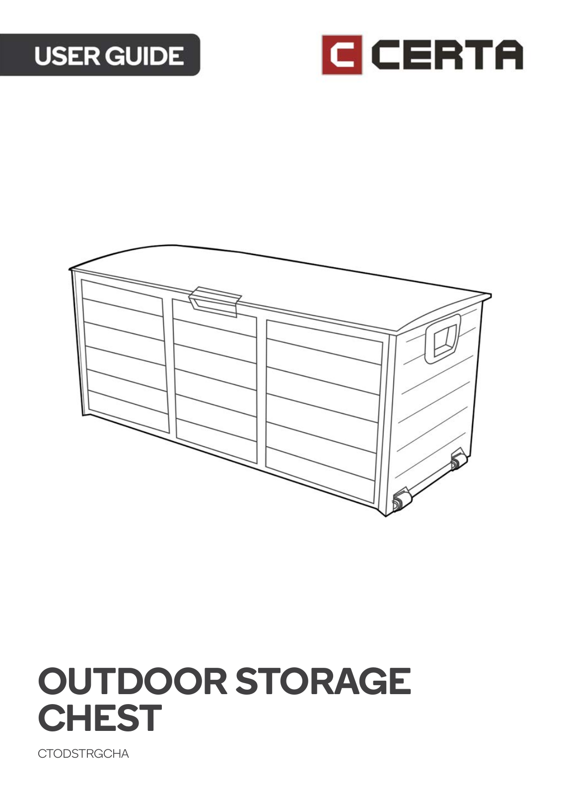 Certa CTODSTRGCHA User Manual - ManualMachine.com