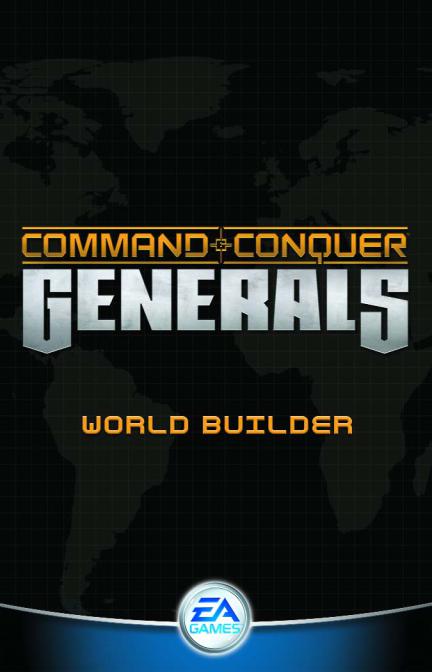 Games PC COMMAND CONQUER-GENERALS-WORLD BUILDER User Manual
