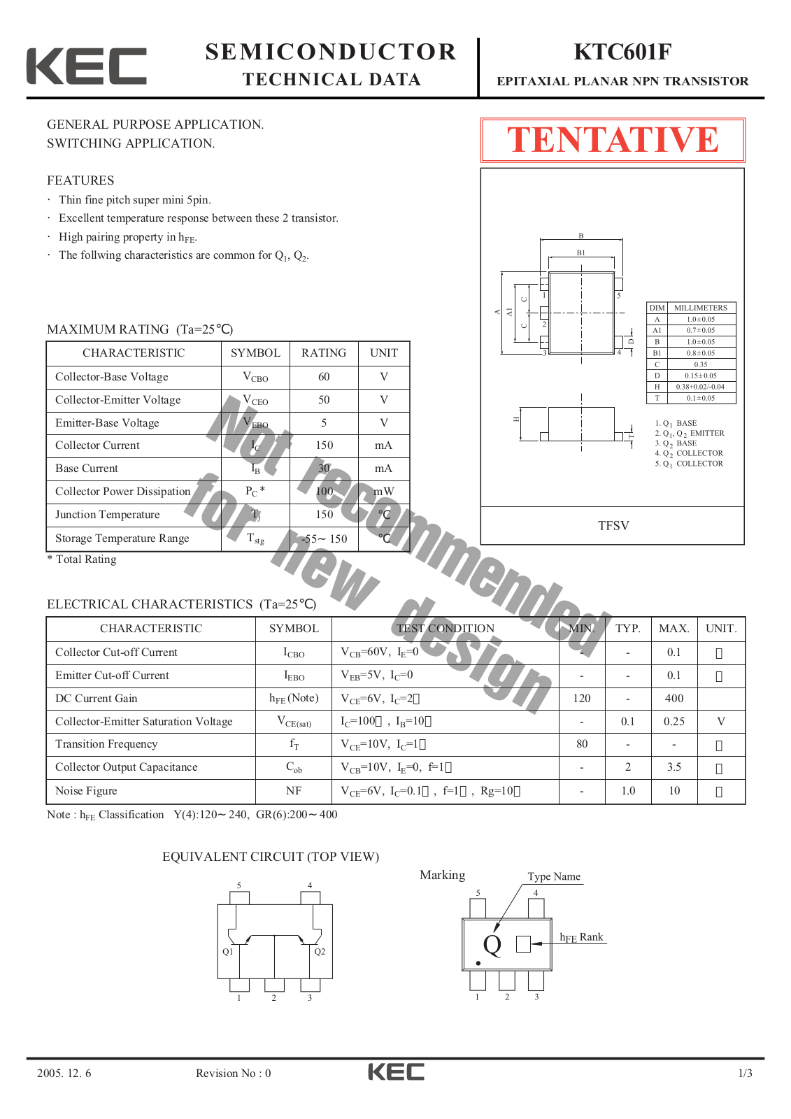 Datasheet ktc601f Datasheet - ManualMachine.com