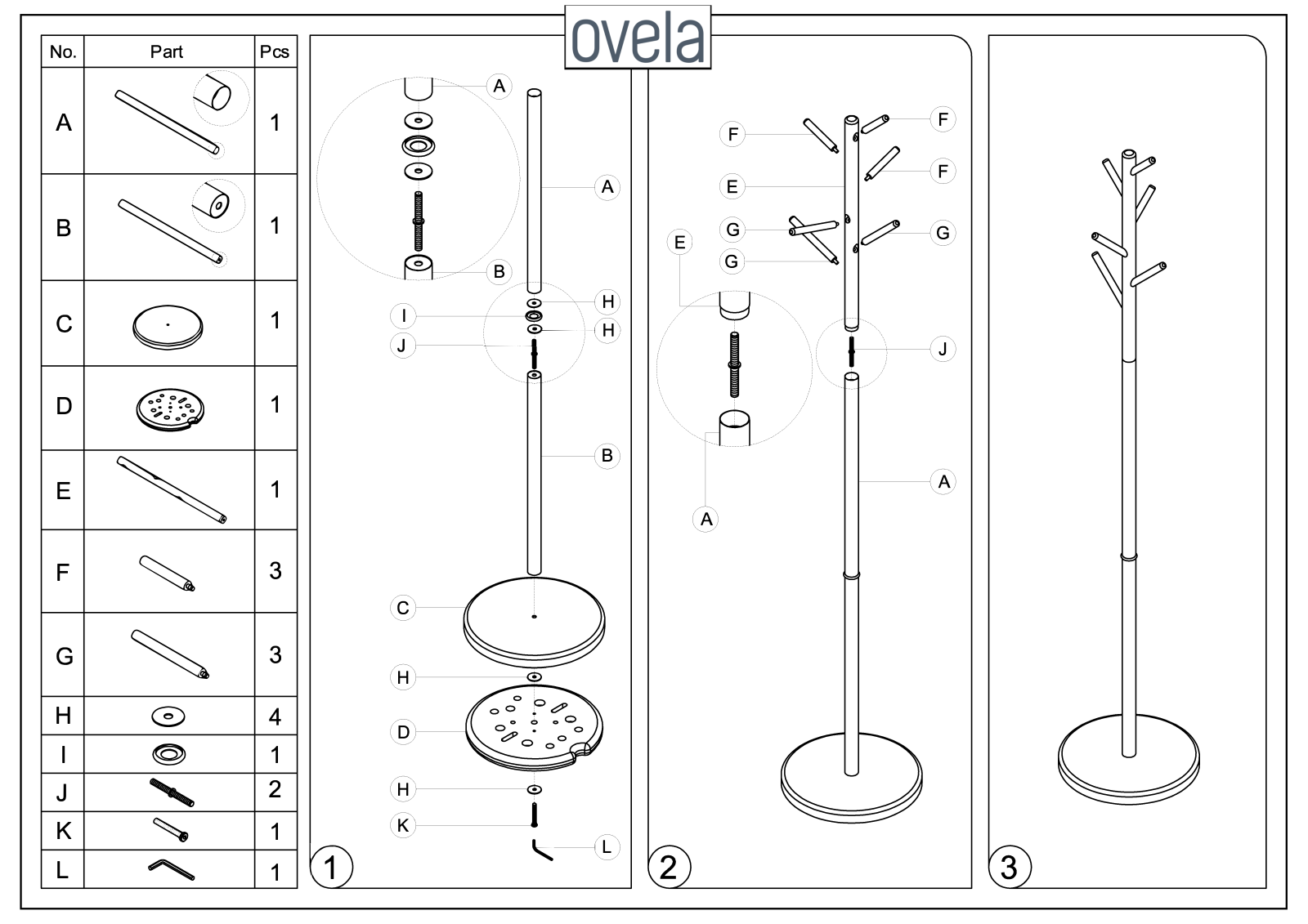 Ovela OVSTNDCLWDA User guide - ManualMachine.com